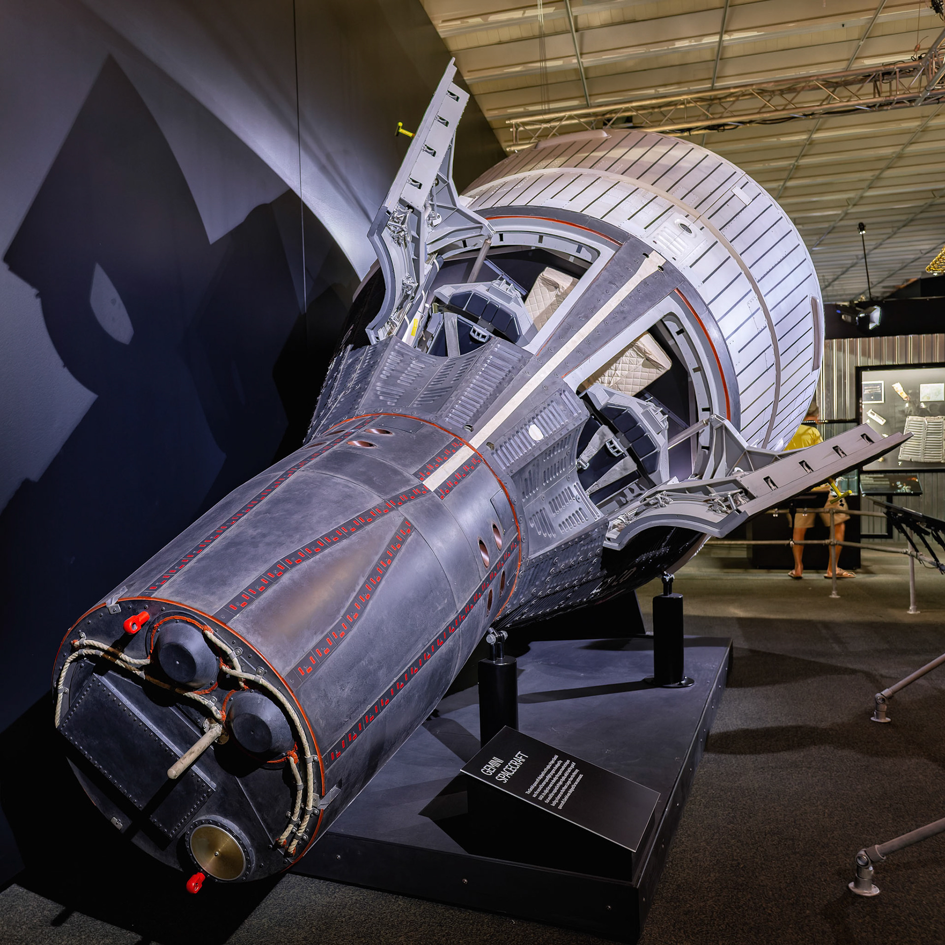 A display from the exhibition NASA – A Human Adventure' to celebrate the 50th anniversary of the Moon landing at the Queensland Museum, Australia