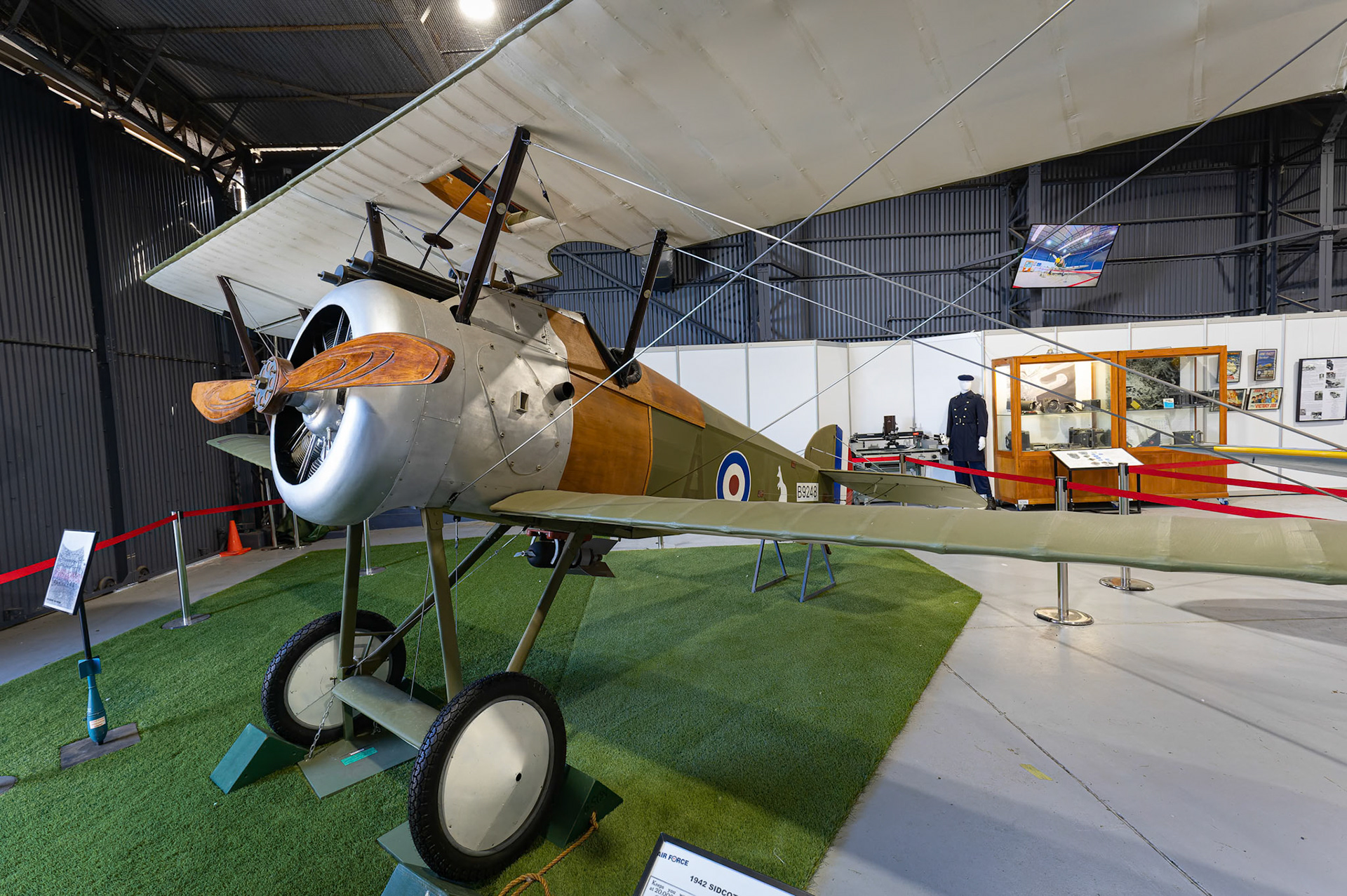 Sopwith Camel (Replica) on display at the RAAF Amberley Aviation Heritage Centre at Amberley, Australia