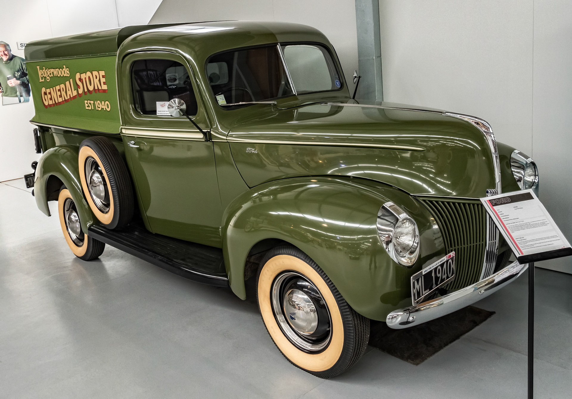1940 Ford Pickup on display at Warbirds and Wheels in Wanaka, New Zealand