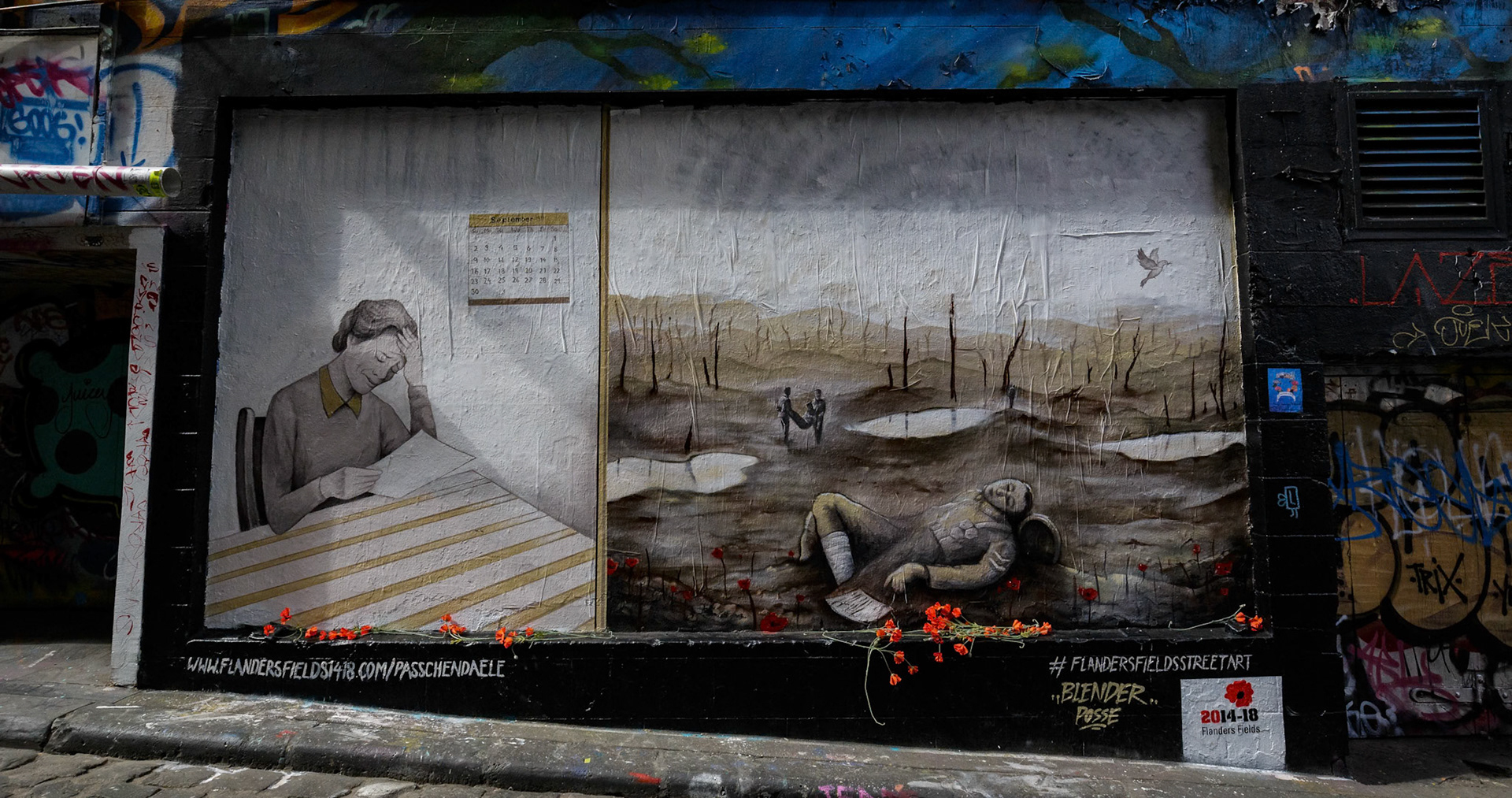 Street Art in Hoiser Lane in Melbourne, Australia