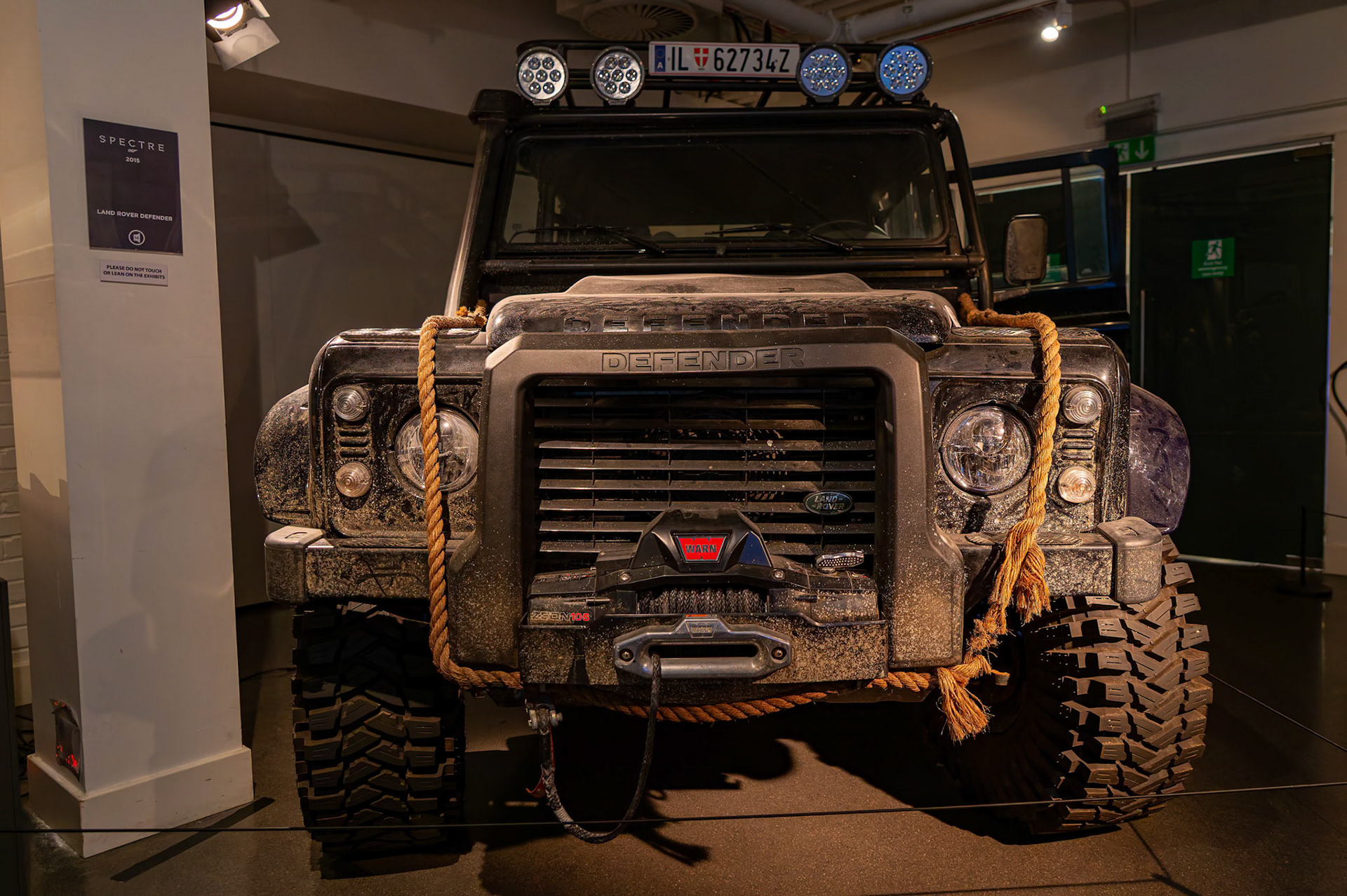 Land Rover Defender from "Spectre", Bond in Motion in London, England