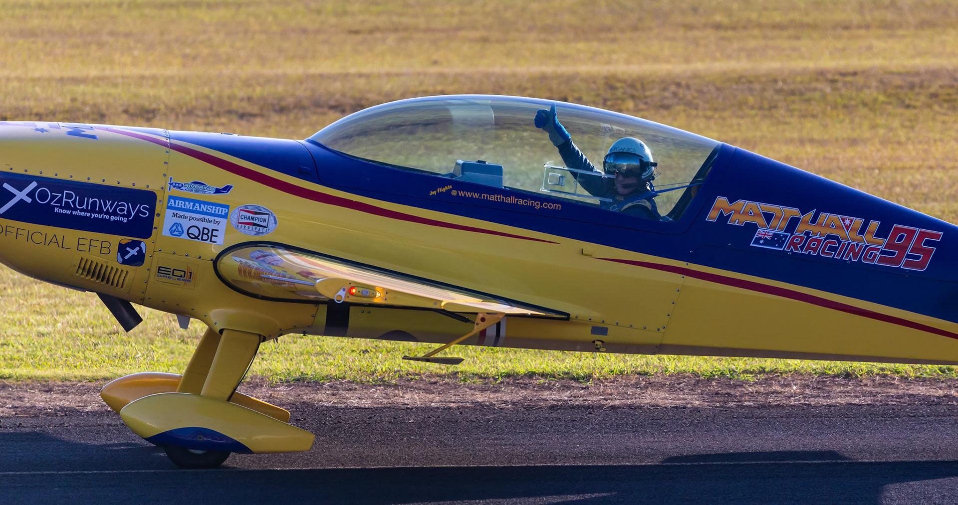 Matt Hall's Extra EA-300L during an Aerobatic on show at Wings Over Illawarra 2018, Illawarra Regional Airport, Albion Park Rail, New South Wales, Australia