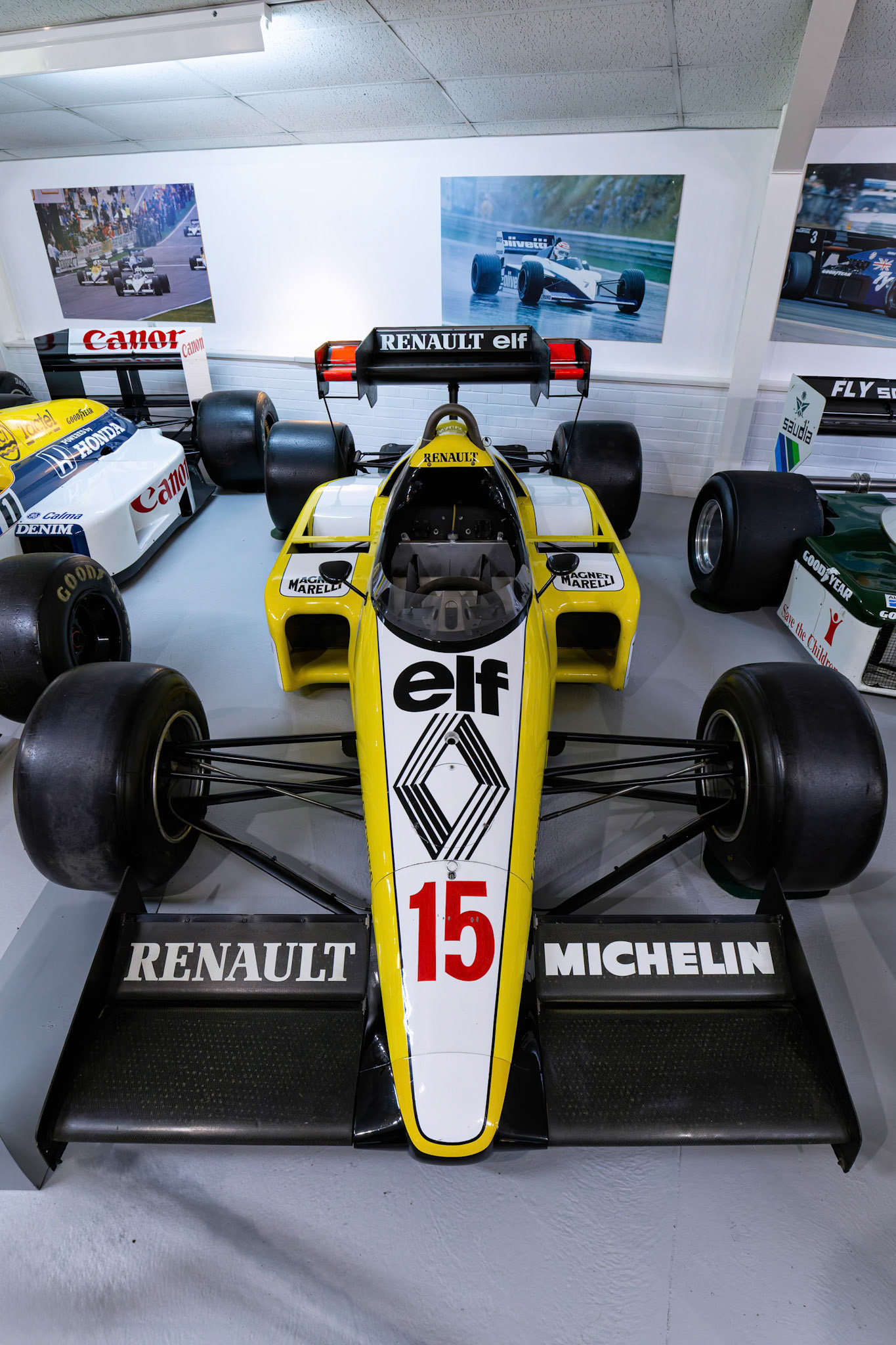 1984 Renault RE500 Formula 1 car at Donington Park Museum, England