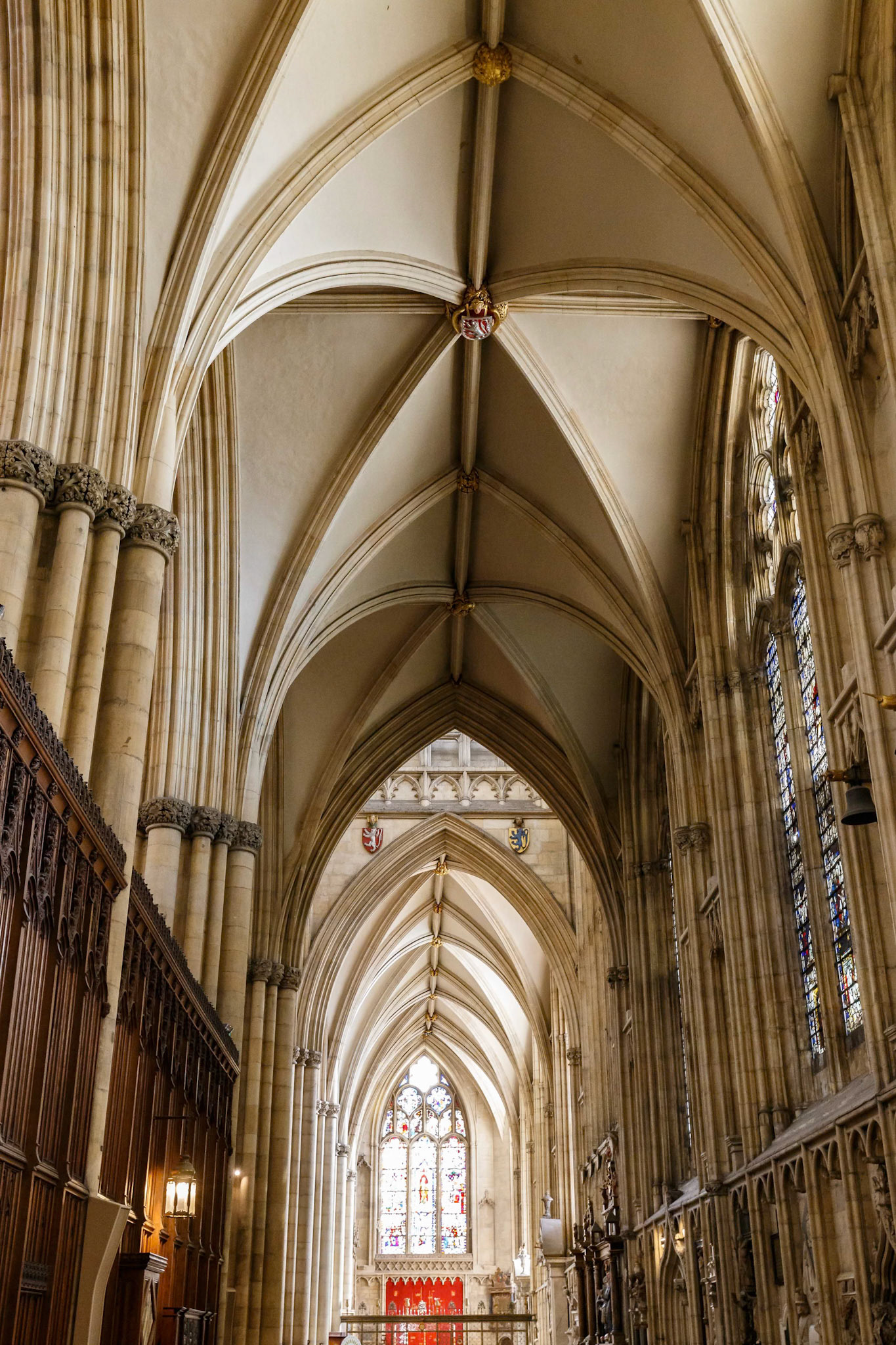 Inside the York Minster in York, England