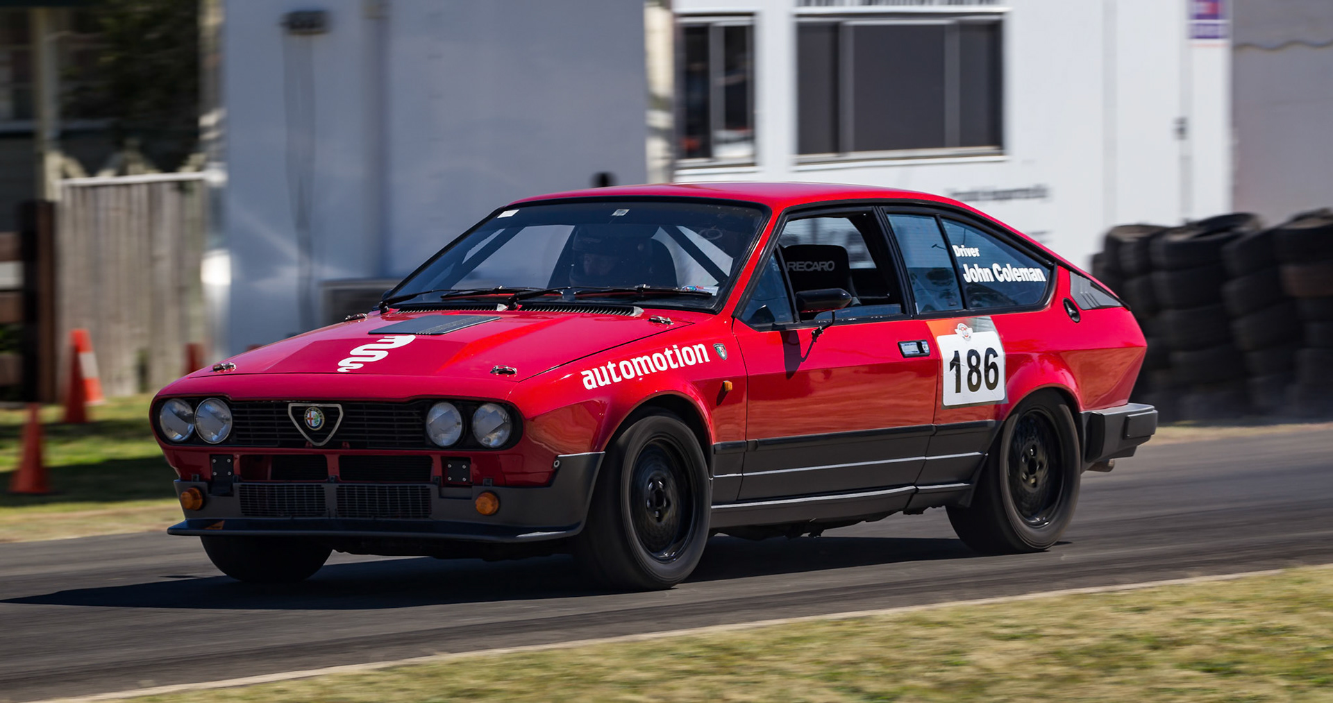 Car 186 - 1984 Alfa Romeo GTV Coupe, driven by JOhn Coleman at the Leyburn Sprints, Australia
