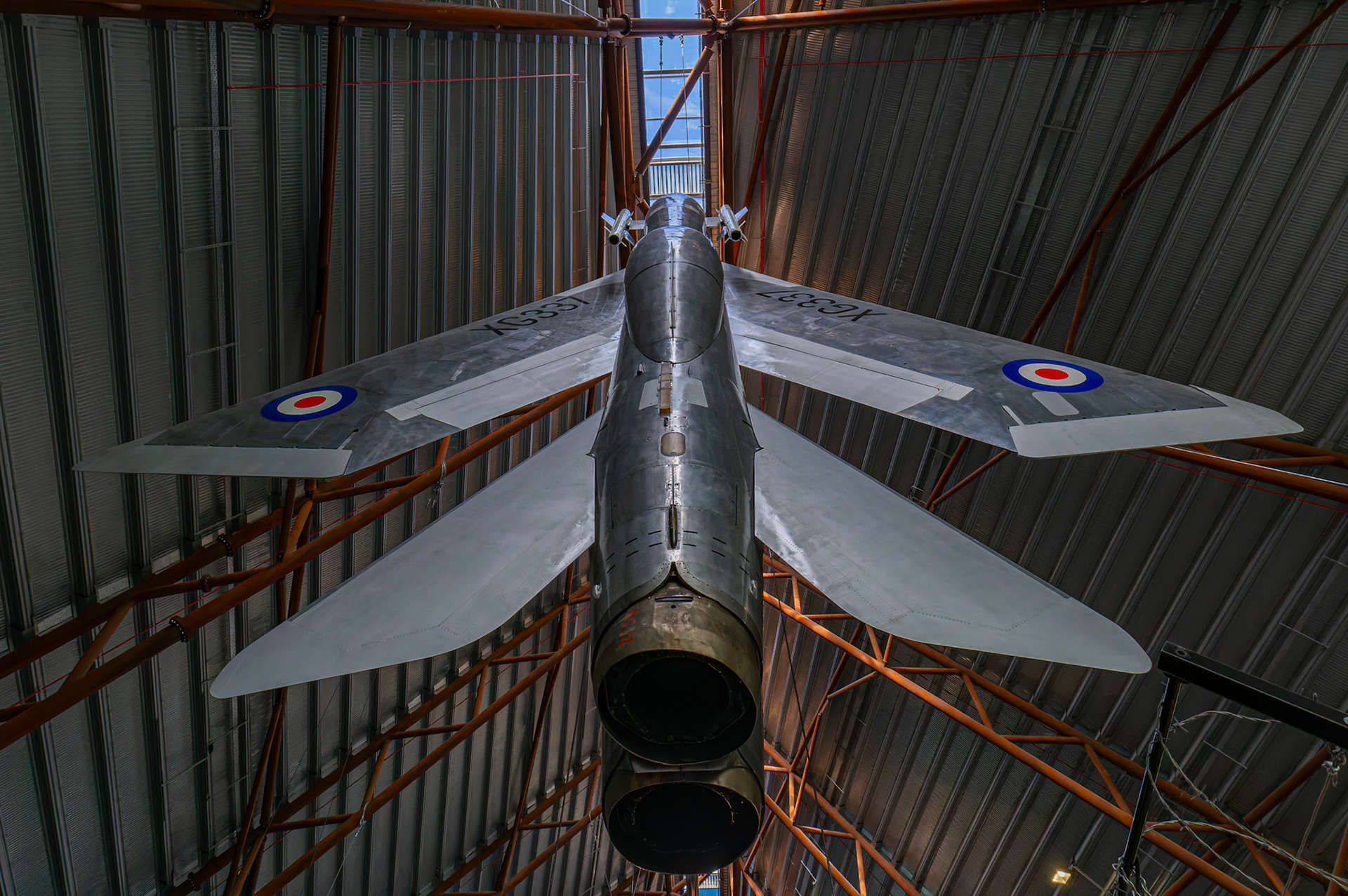 BAC Lightning on display at the Royal Air Force Museum Midlands in Cosford, United Kingdom