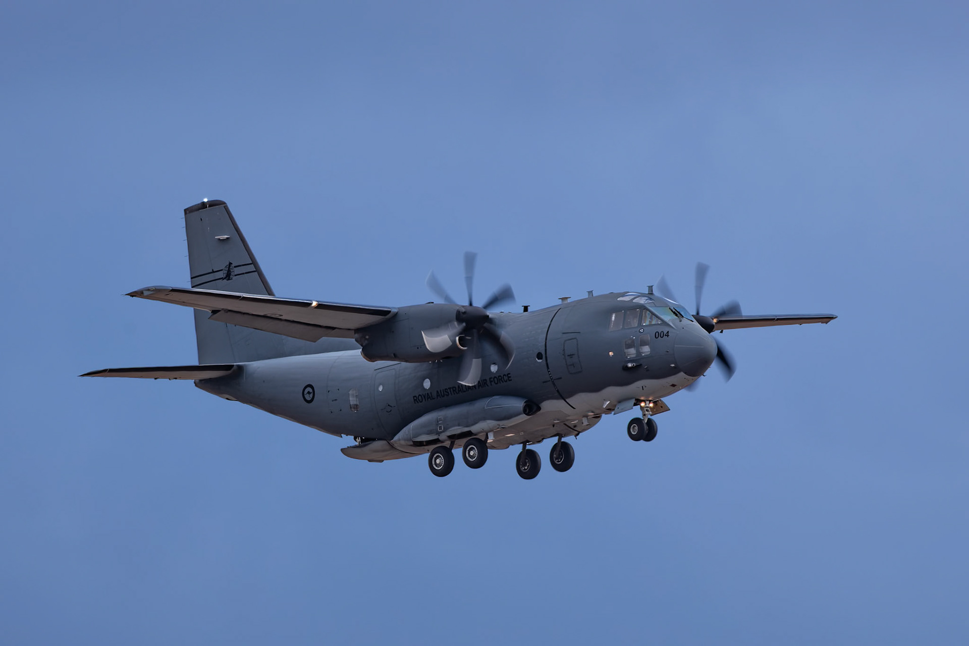 RAAF 35 Squadron C-27J Spartan on display at the Avalon Airshow in Victoria, Australia