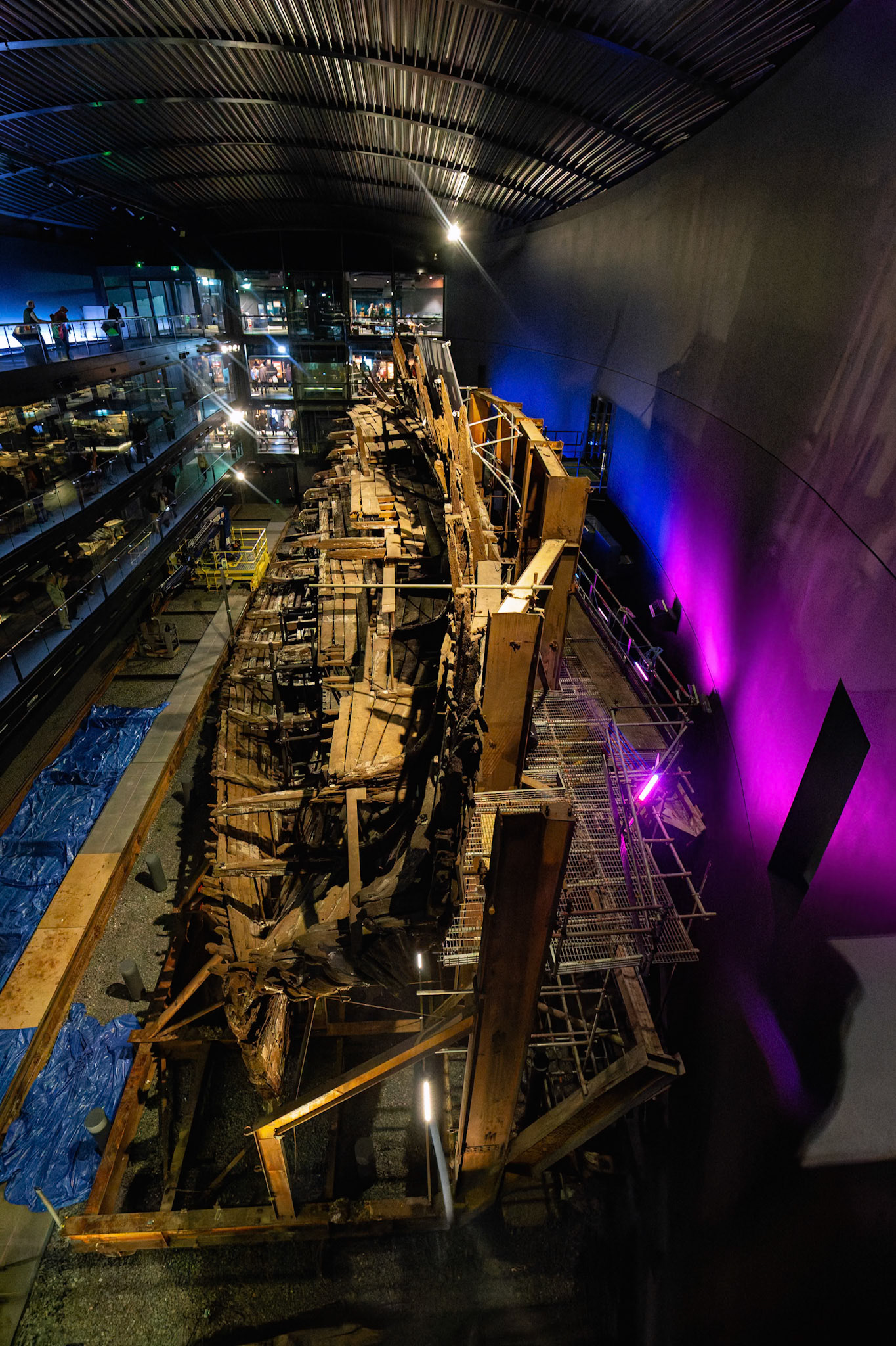 The Mary Rose on display at Portsmouth Historic Dockyard in Portsmouth, England