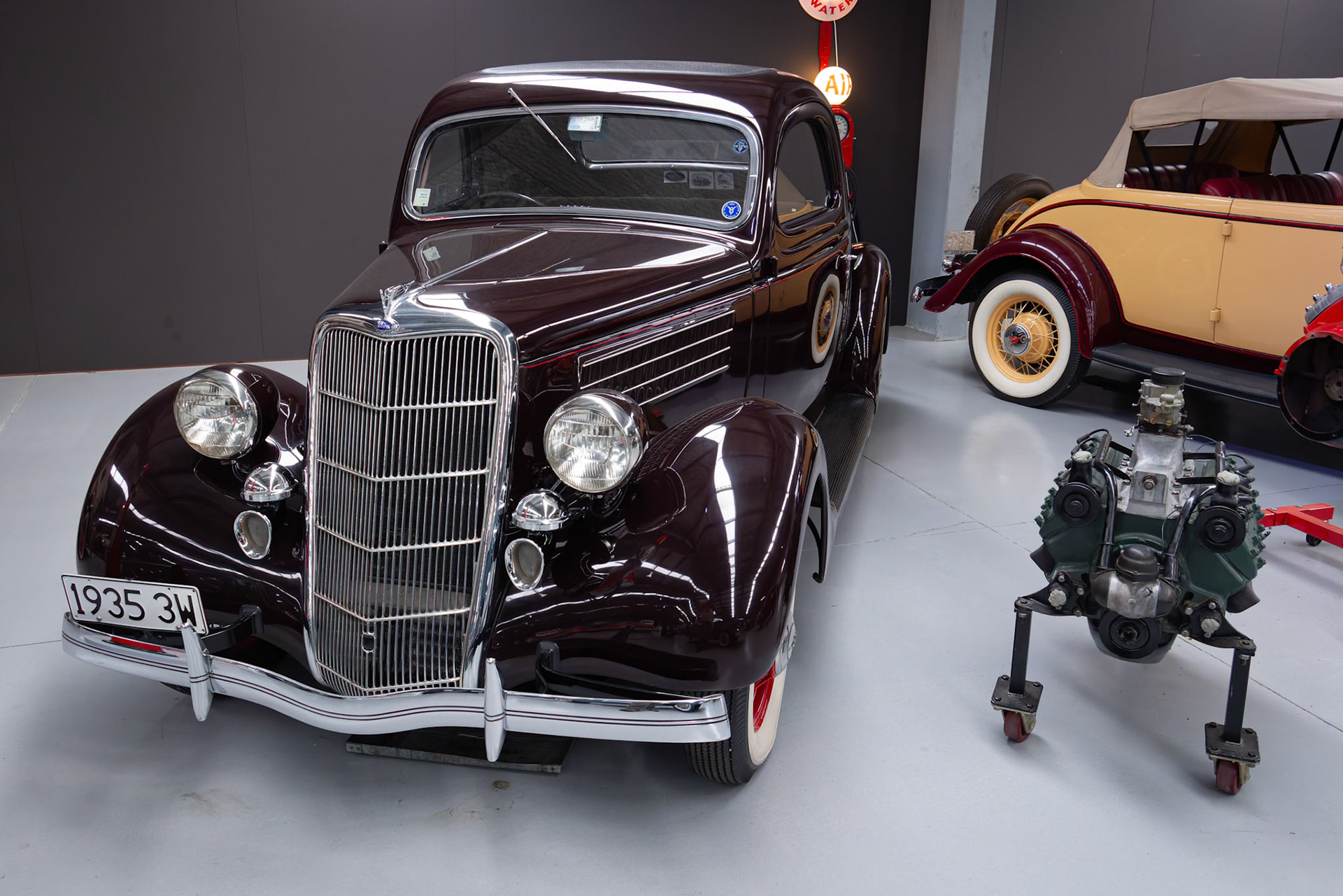 A car on display at Warbirds and Wheels in Wanaka, New Zealand