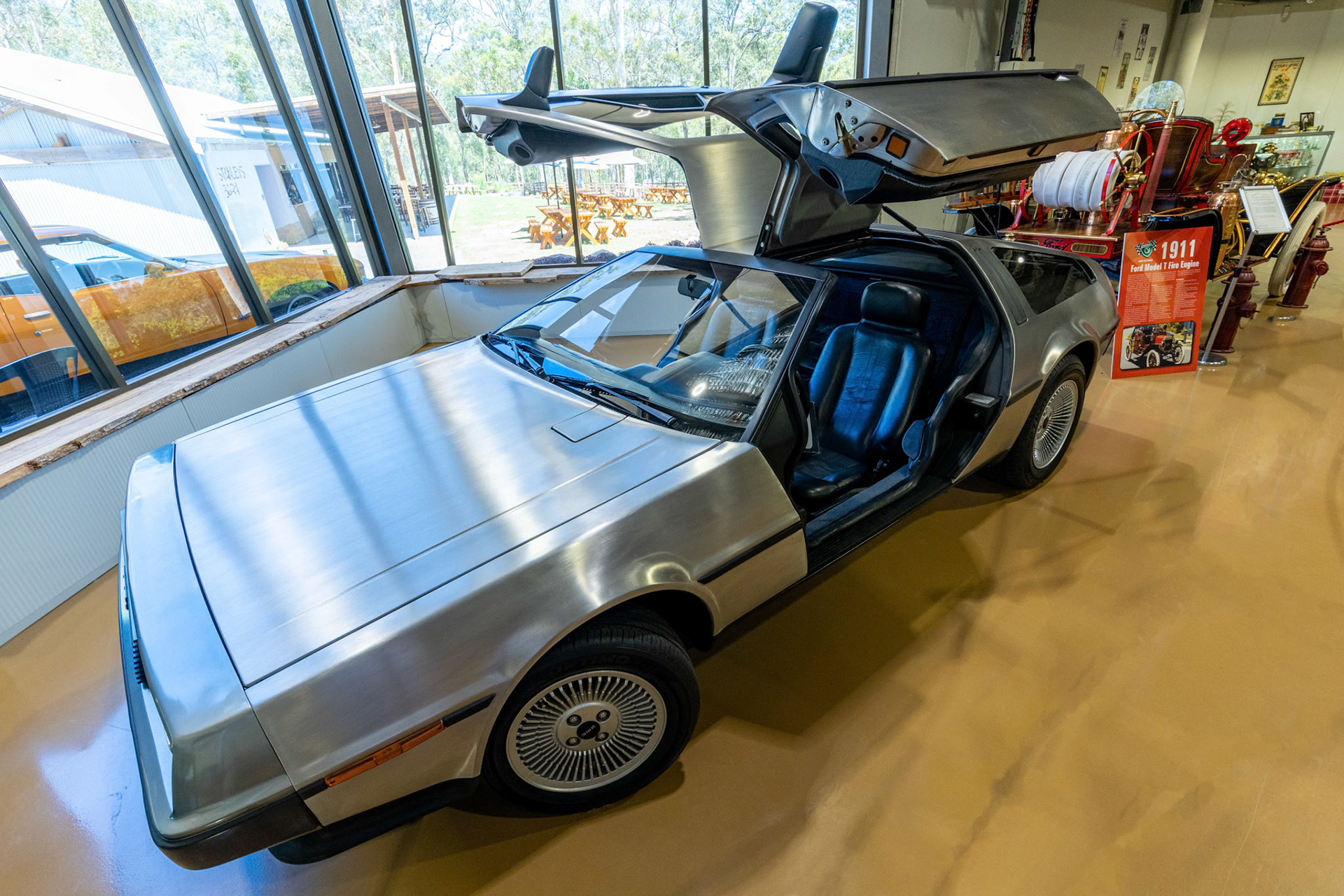 1981 DeLorean DMC12 Coupe at the Gold Coast Motor Museum in Upper Coomera in Queensland, Australia