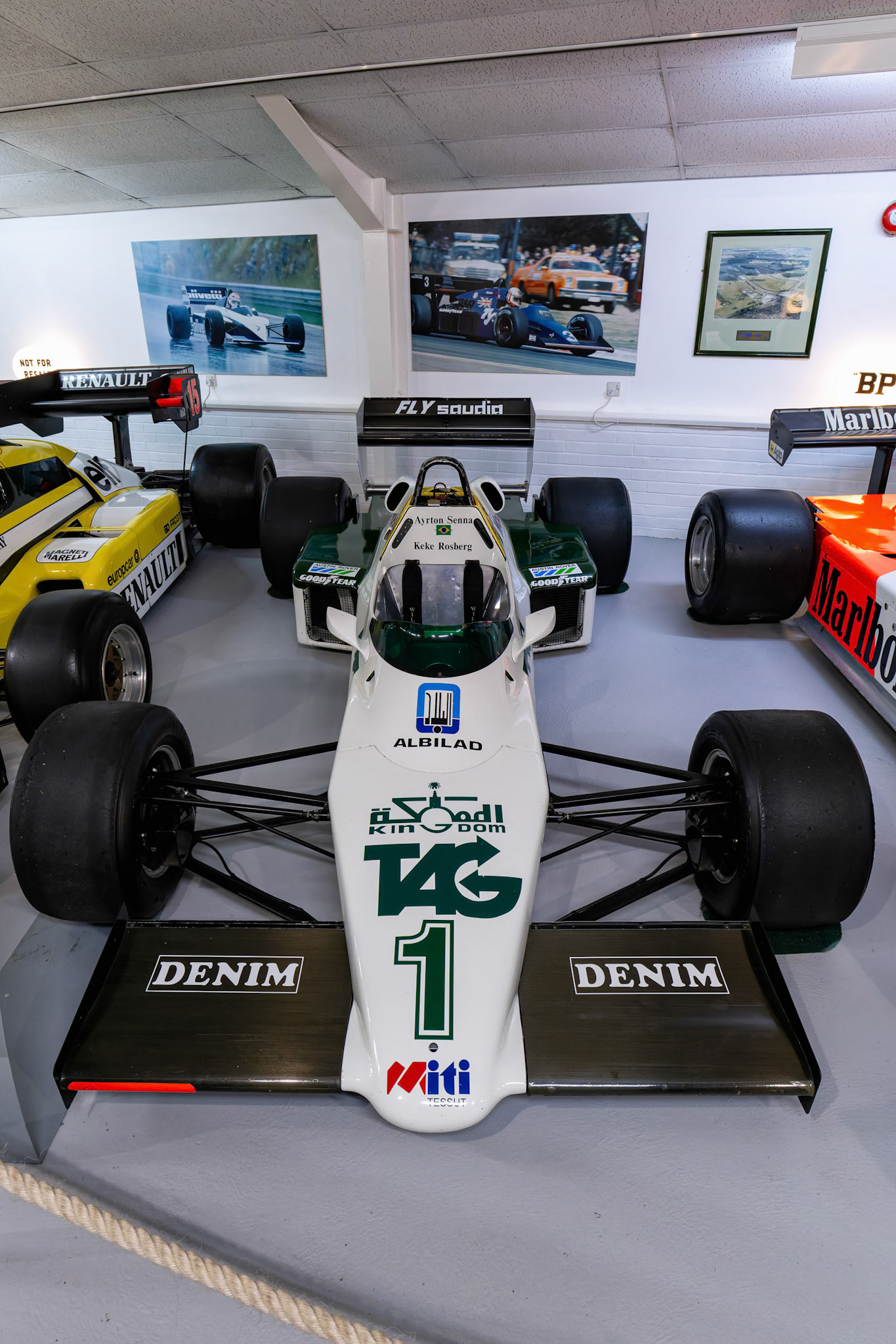1983 Williams-Cosworth FW08C Formula 1 car at Donington Park Museum, England