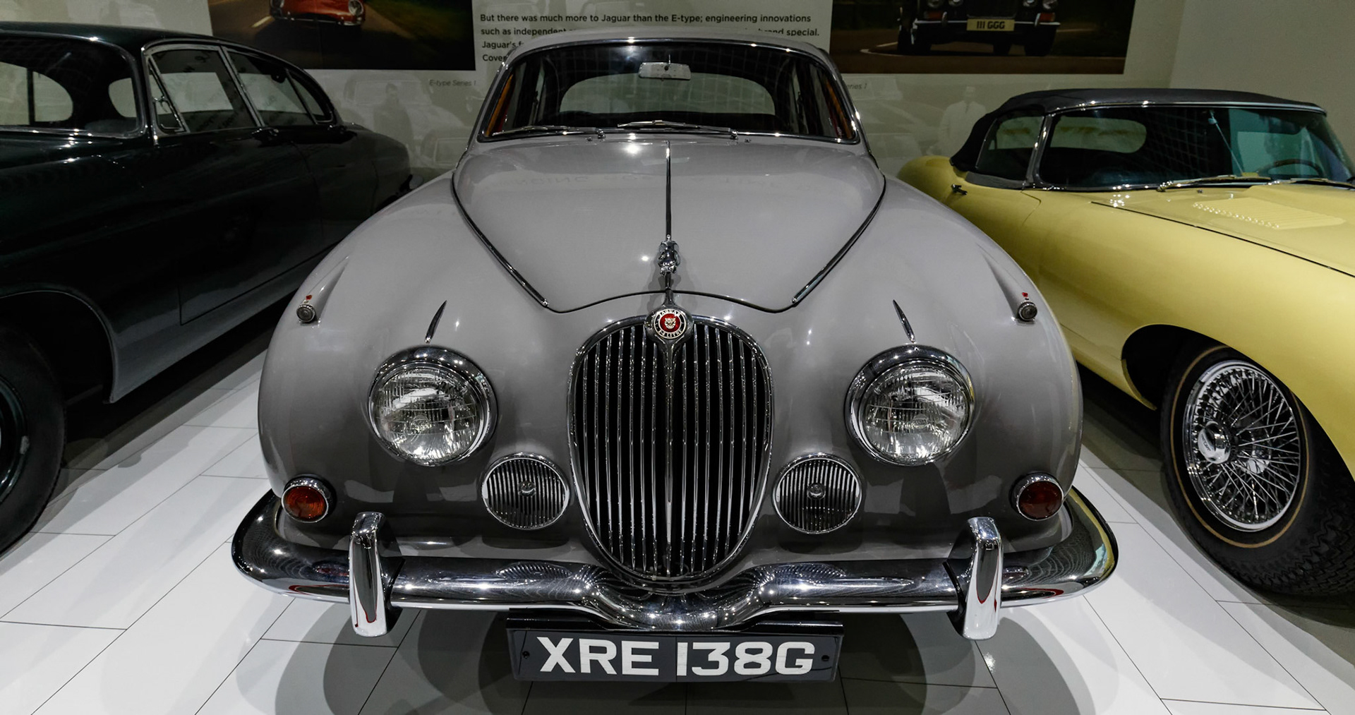 1969 Jaguar 240 at the Coventry Transport Museum in Coventry, England
