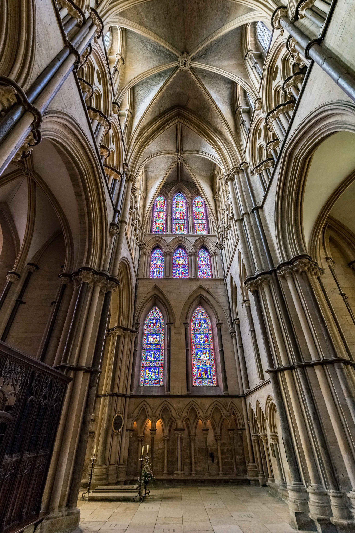 Inside Lincoln Cathedral, England