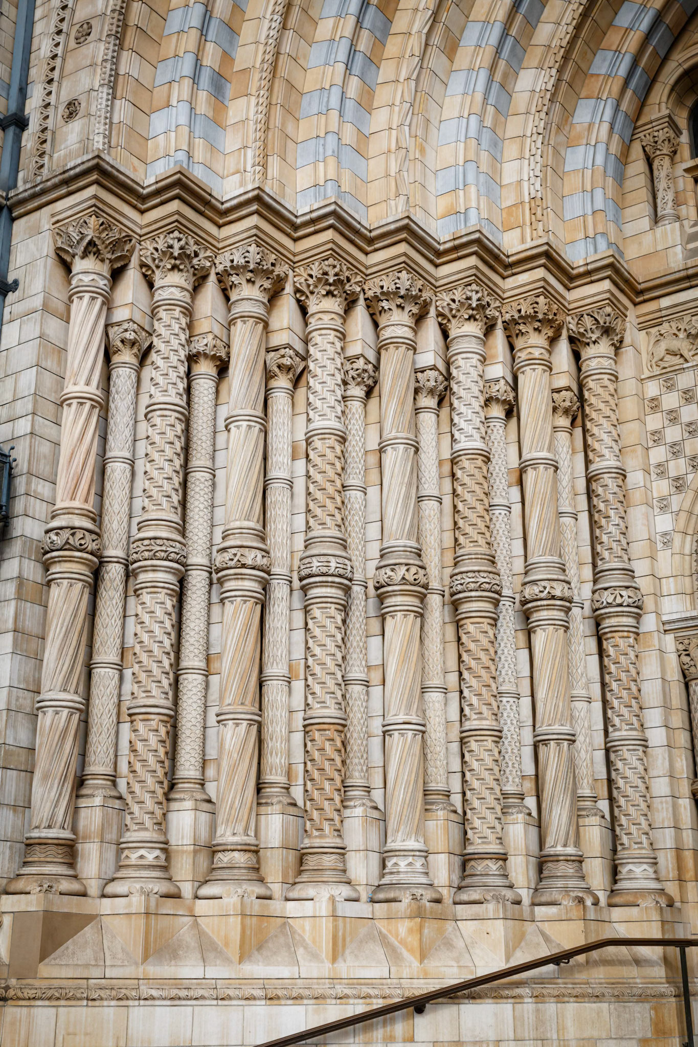 Outside the Natural History Museum in London, England