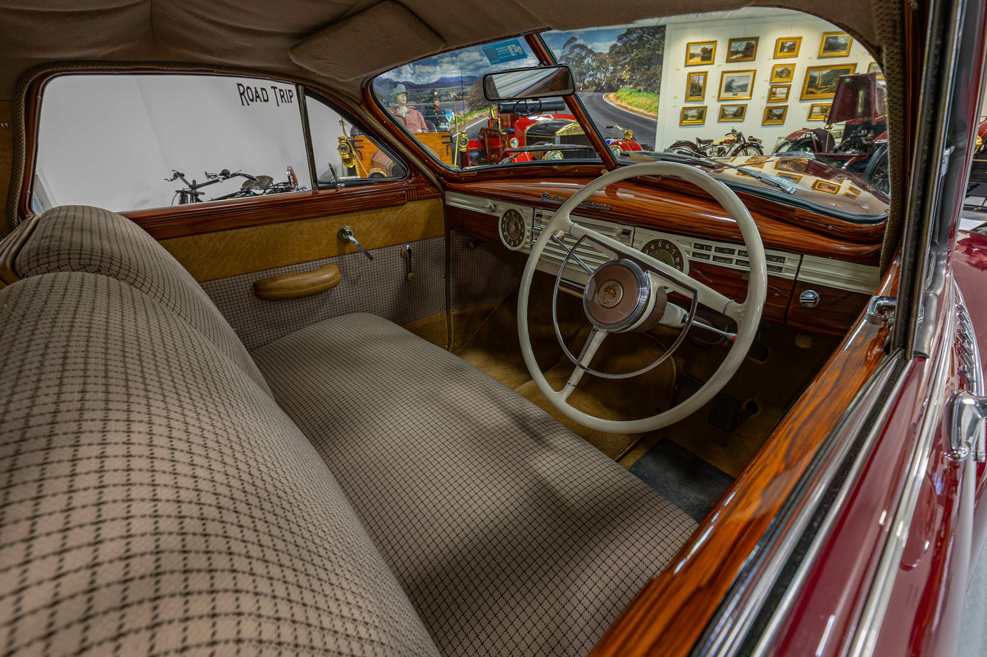 1947 Packard Clipper 8 Coupe at National Automobile Museum of Tasmania in the city of Launceston in Tasmania, Australia