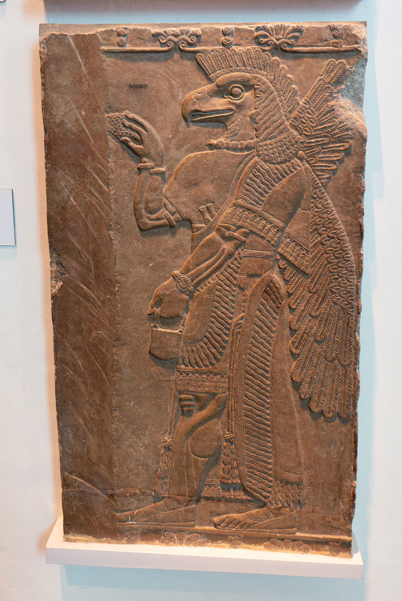 Eagle-headed Protective Spirit from Minrud, Temple of Ninurta display at British Museum, London