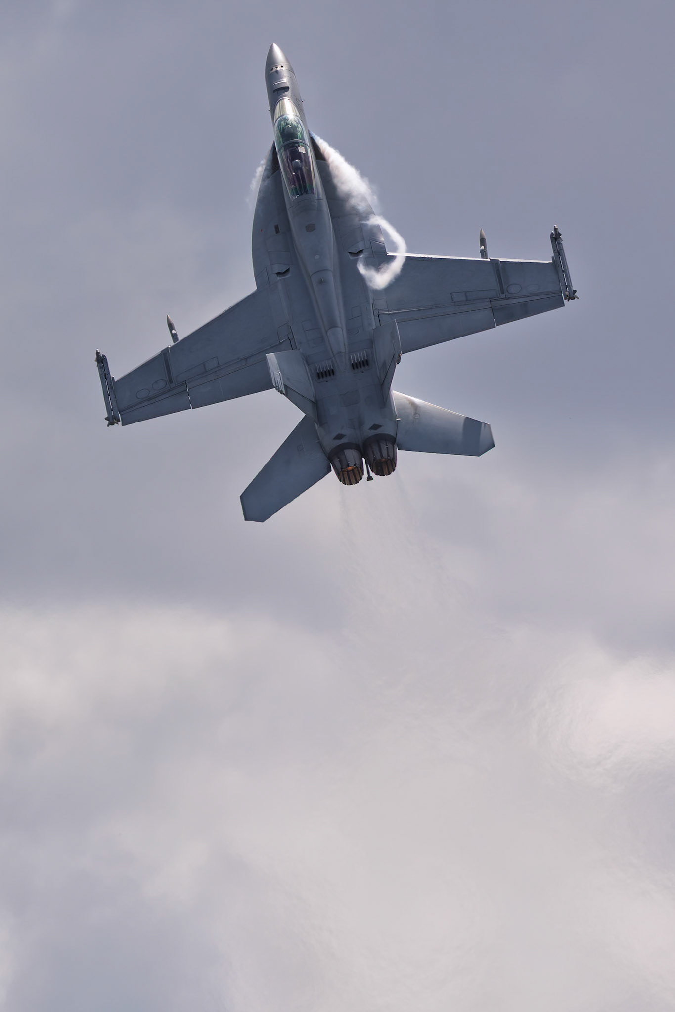 Royal Australian Air Force Boeing FA-18F Super Hornet [A44-203] on display at the Richmond Airshow in New South Wales, Australia