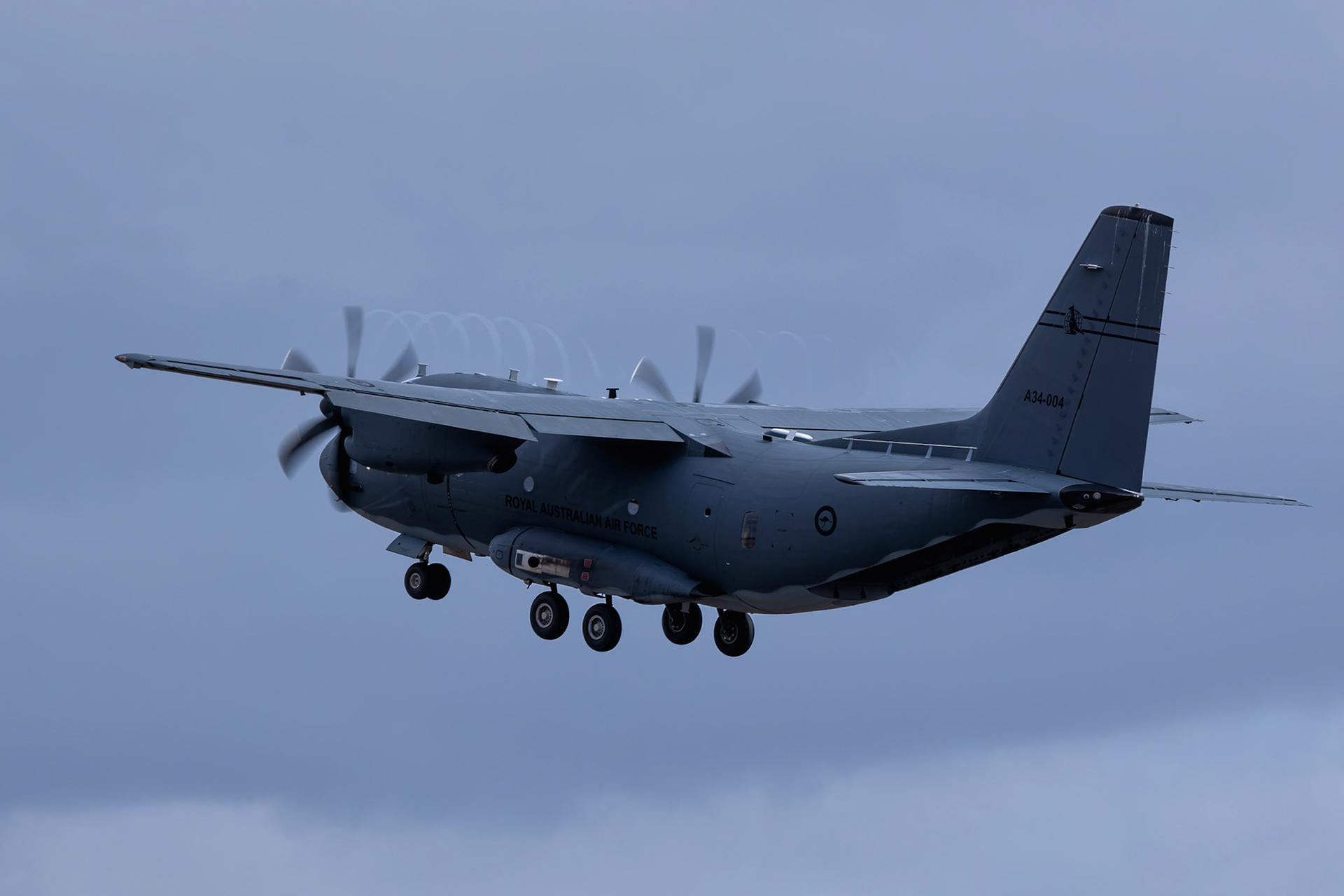 RAAF 35 Squadron C-27J Spartan on display at the Avalon Airshow in Victoria, Australia
