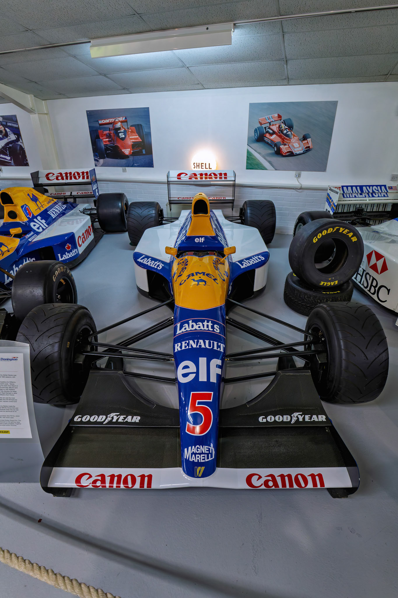 1991 Williams FW14 Formula 1 car at Donington Park Museum, England