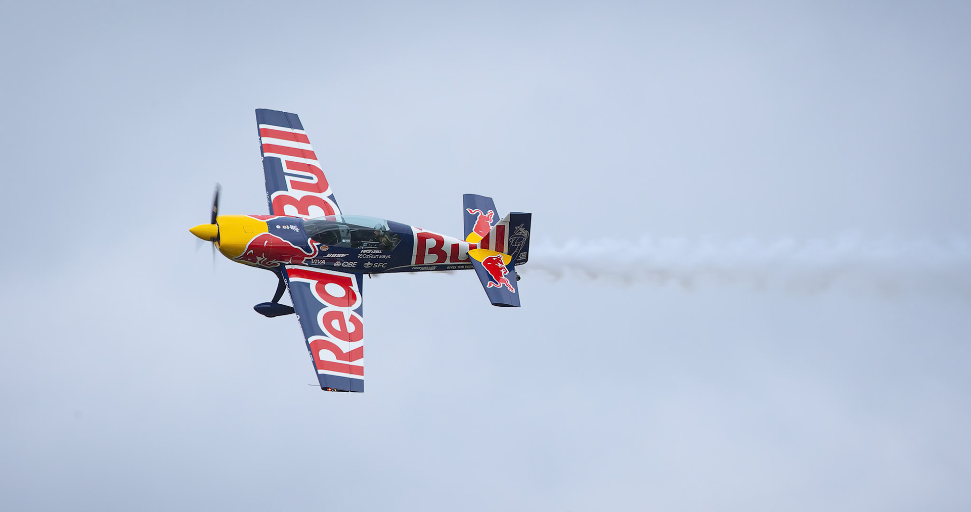 Emma McDonald in the Extra 300 from Matt Hall Racing on display at the Shellharbour Airport, during the Airshows Downunder Shellharbour, New South Wales, Australia.