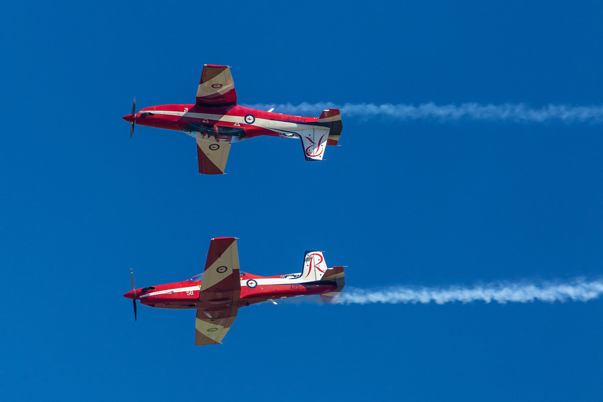 RAAF Roulettes on display at Wings Over Illawarra 2018, Illawarra Regional Airport, Albion Park Rail, New South Wales, Australia