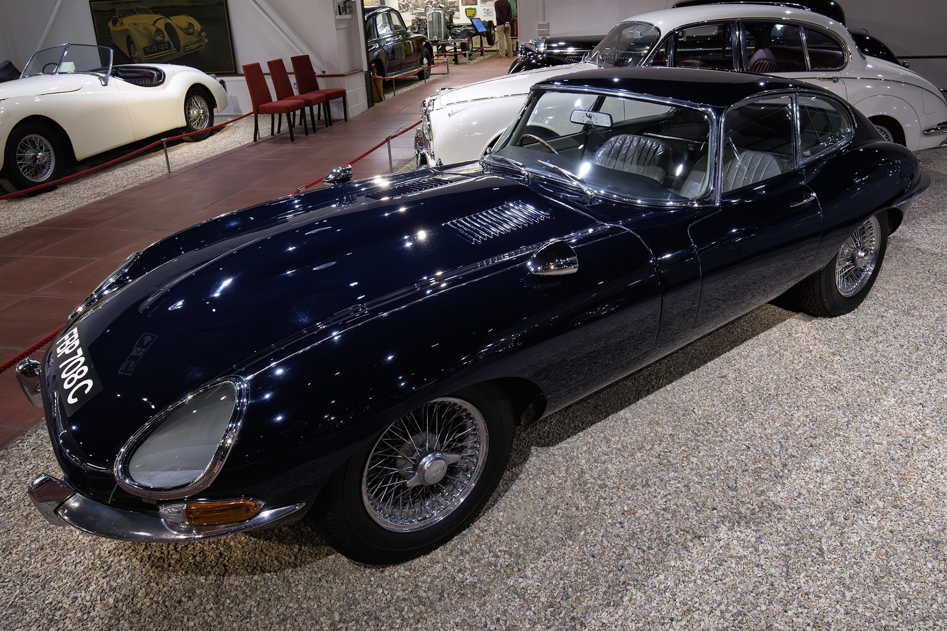 1965 Jaguar E Type 4.2 litre FHC at the Haynes International Motor Museum in Somerset. England