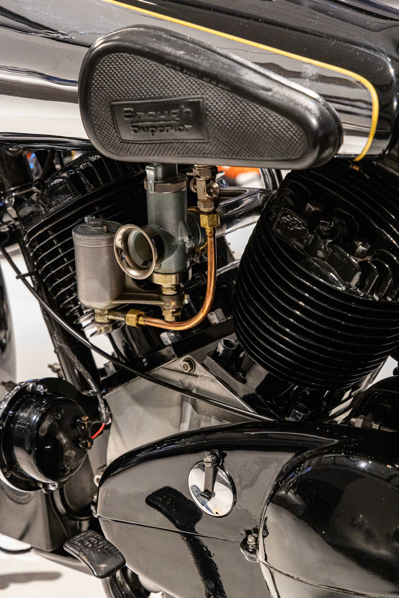 1935 Brough-Superior 11-50 in the Exhibition The MotorCycle at GOMA in Brisbane, Australia