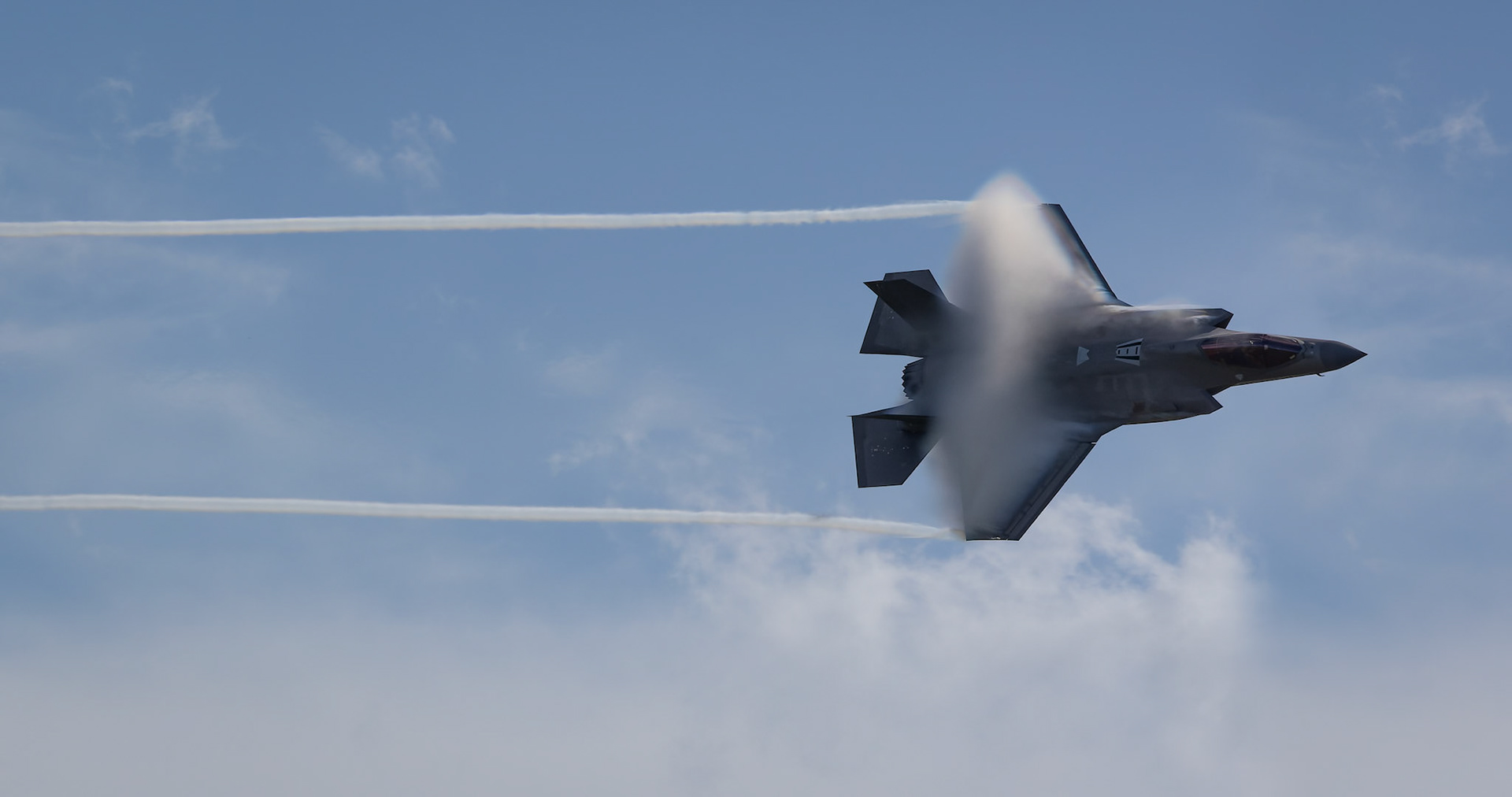 Lockheed Martin F-35A Lightning II under the control of Flight Lt Ross Bunga Bowman from the Royal Australian Air Force on display at the Shellharbour Airport, during the Airshows Downunder Shellharbour, New South Wales, Australia.