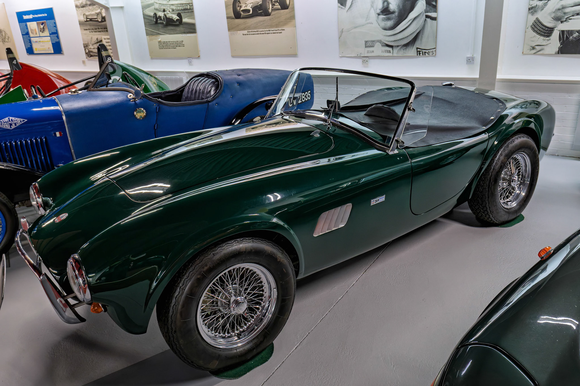 AC Cobra at Donington Park Museum, England