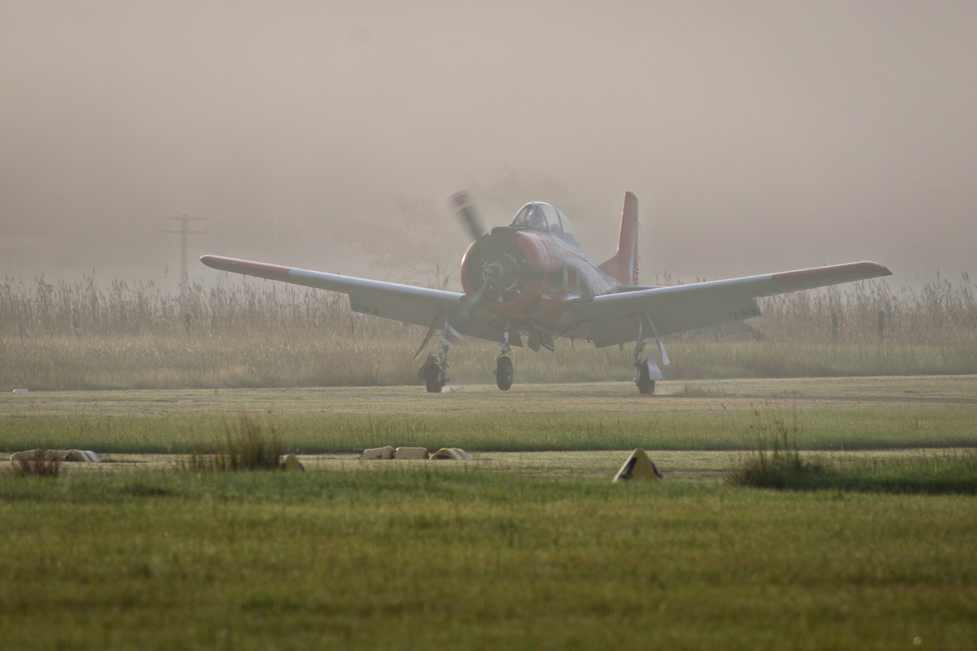 North American T-28B [VH-RPX] at the breakfast flyin at Watts Bridge Memorial Airfield in Cressbrook, Australia