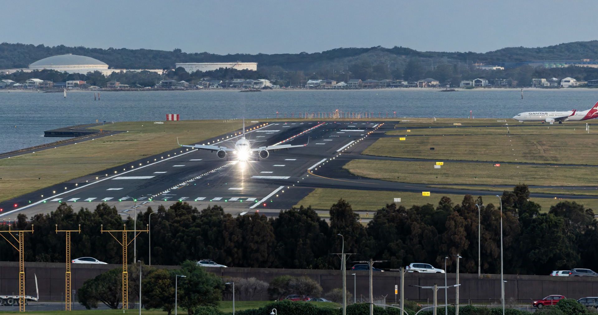 Air New Zealand Airbus A321-271NX [ZK-NNB] Arriving from Auckland from the P3 Carpark, Sydney Airport, Australia