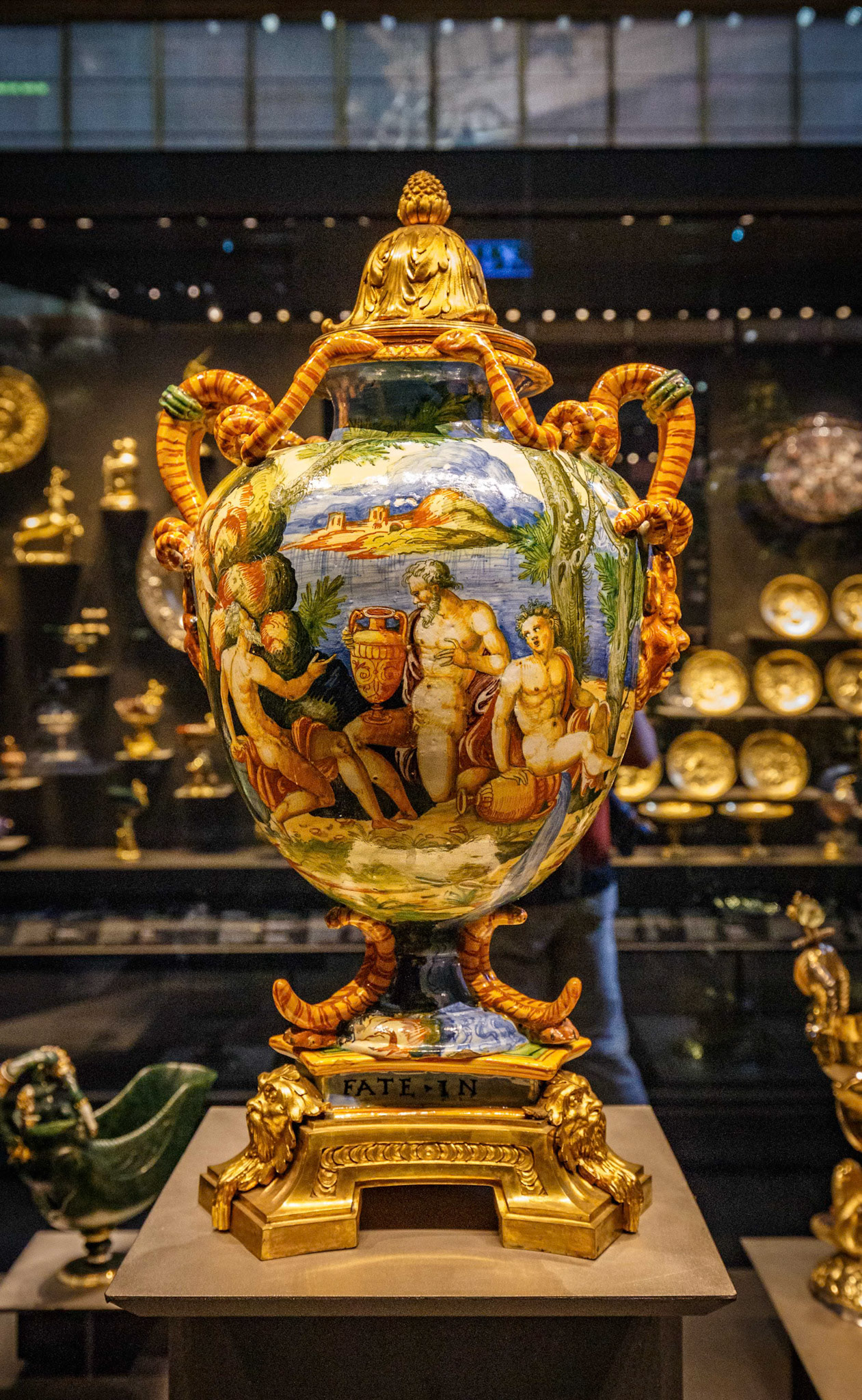 Inside the British Museum in London, England