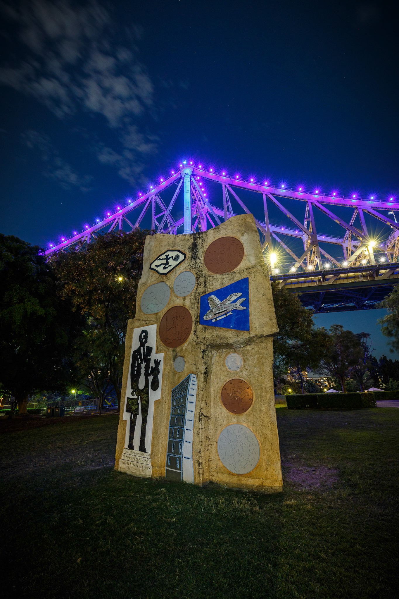 Street Art At Captain Burke Park in Brisbane City, Australia