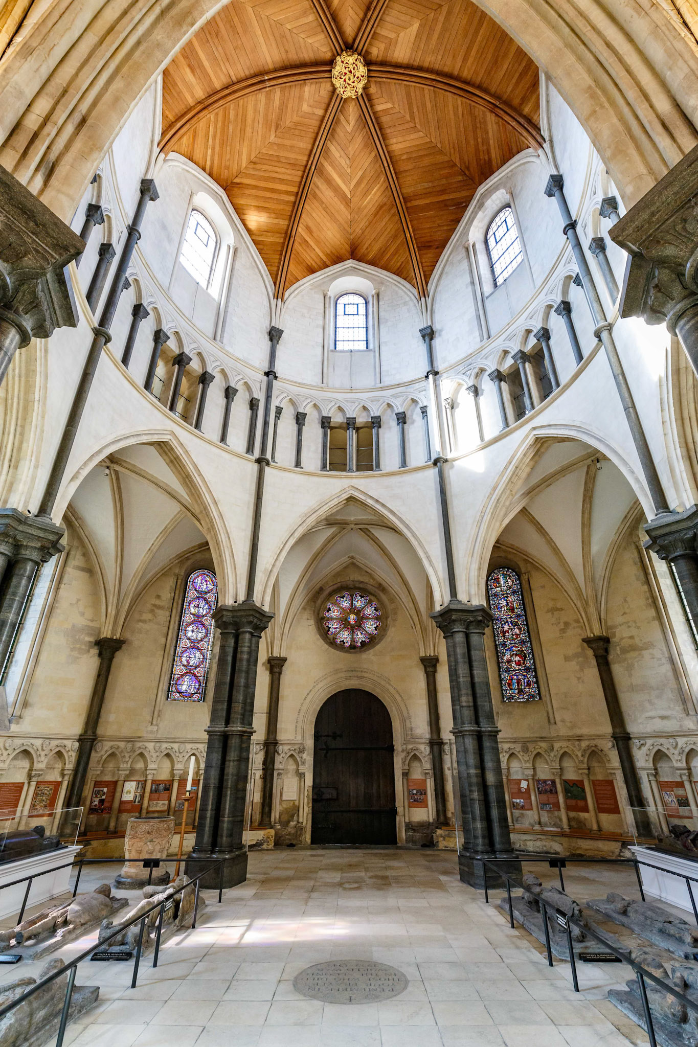 Inside the Temple Church in London, England