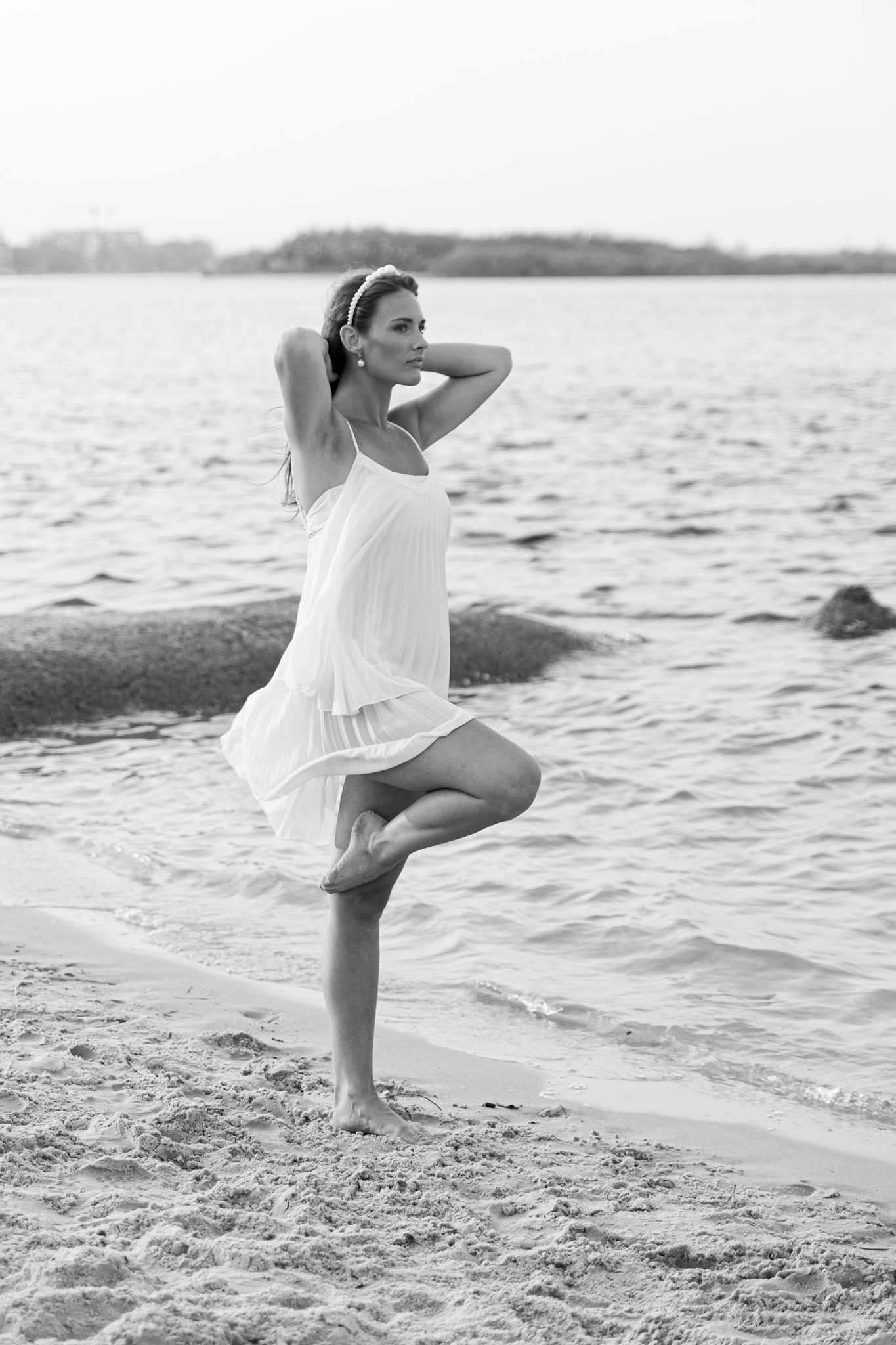 Portrait of Lily at Cotton Tree Beach in Maroochydore during the Canon Collective Event, Beach Dancer Portrait Shoot.