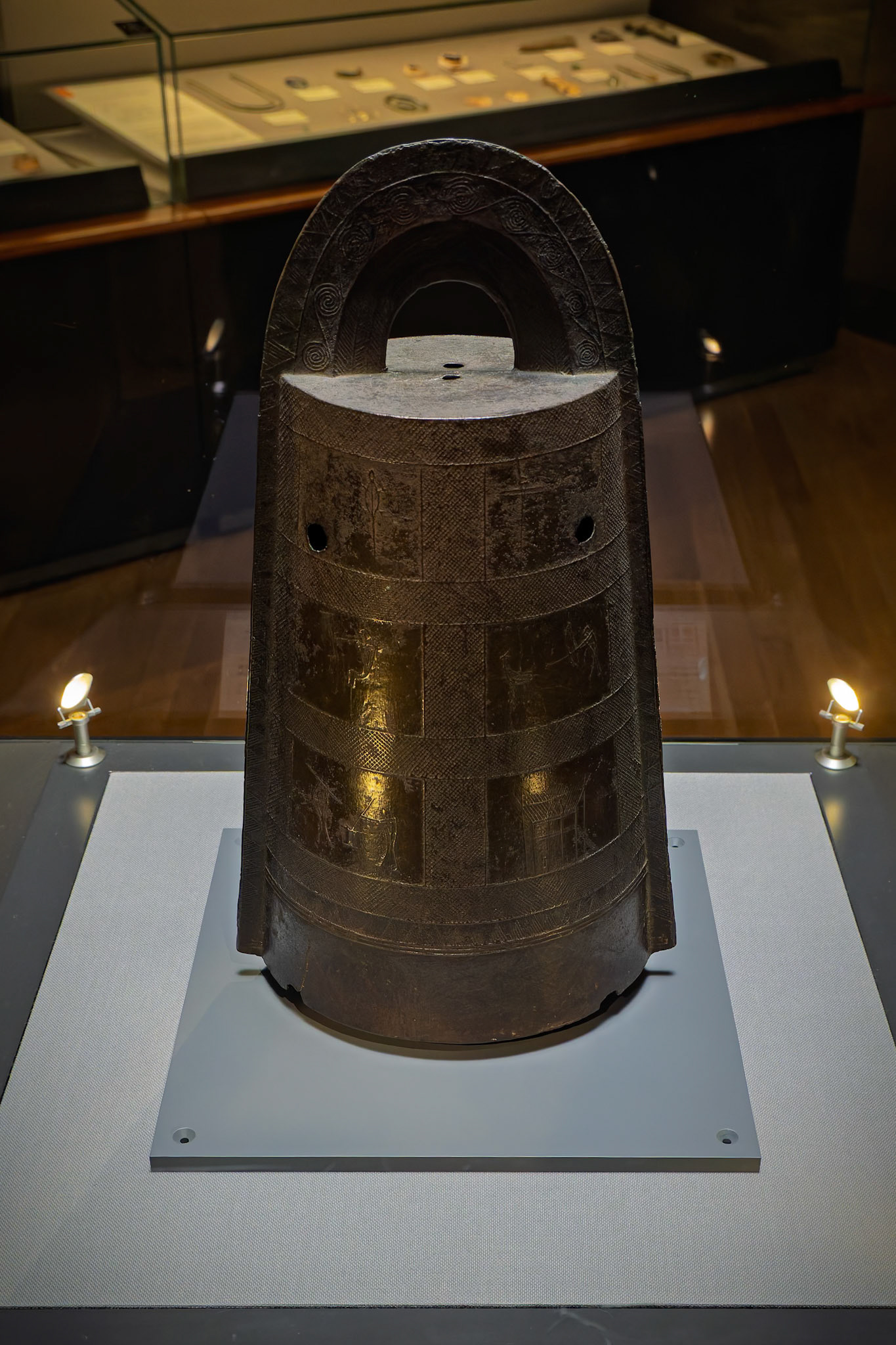 Bronze Bell display at the Tokyo National Museum in Tokyo, Japan
