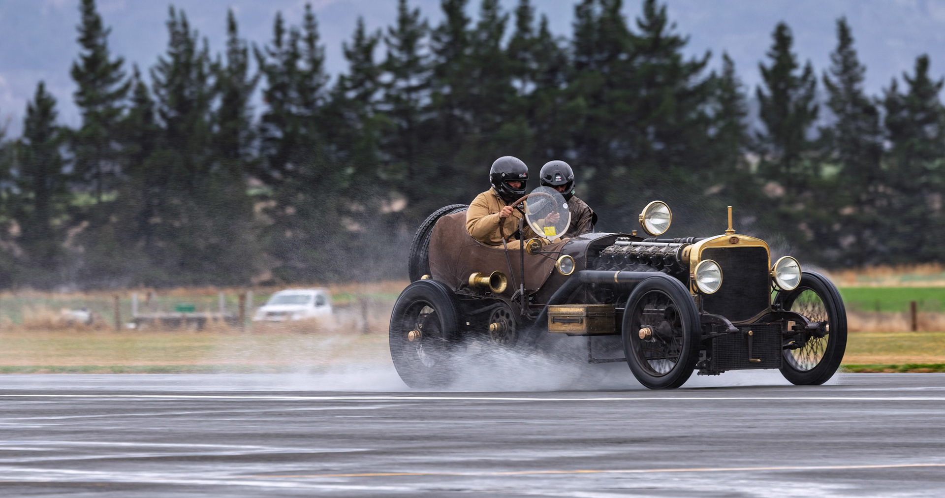 Race Car Demonstration on display at Warbirds over Wanaka, New Zealand