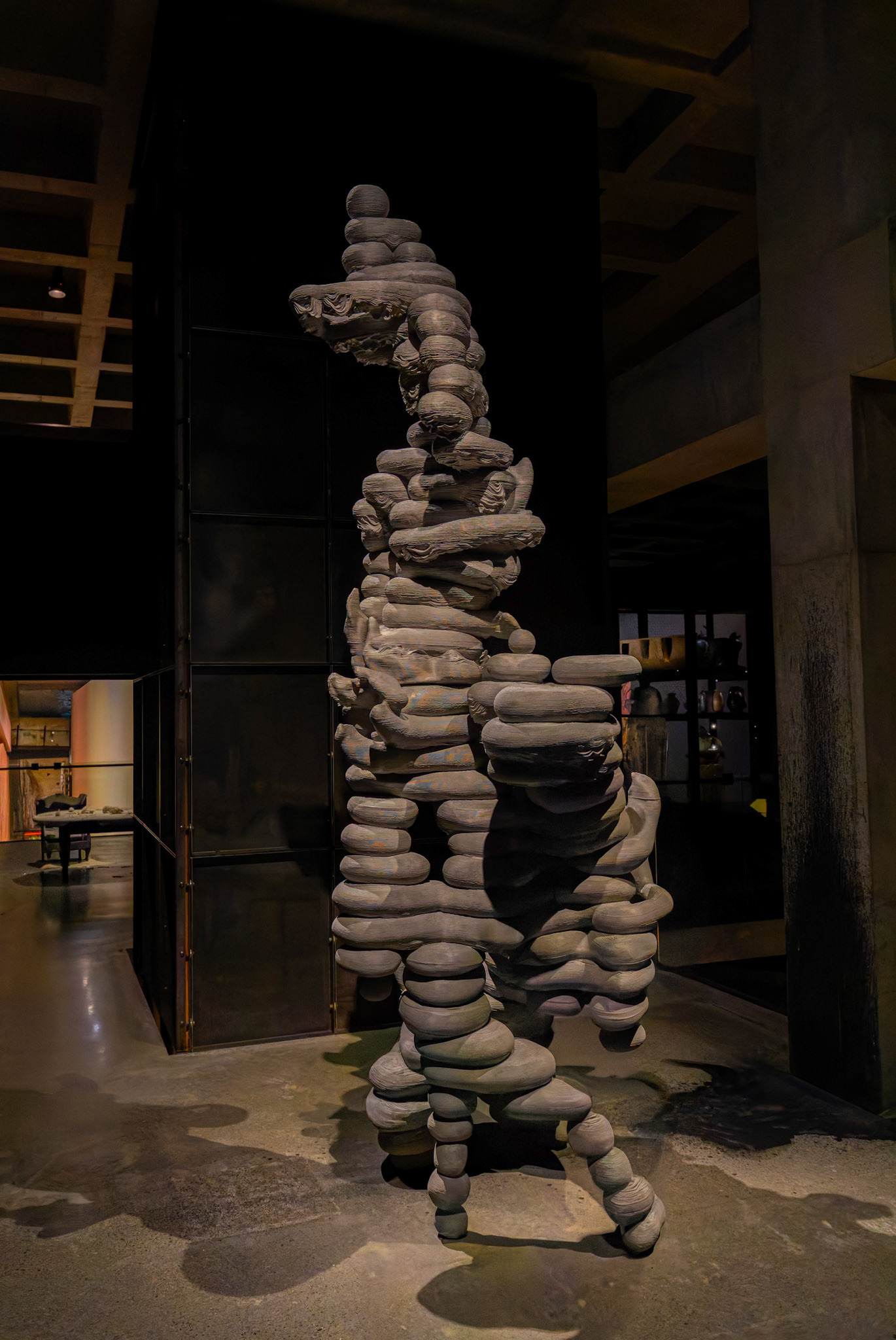 Your Shadow Rising by Toby Ziegler (2018) on display inside the Museum of Old and New Art (MONA) in Hobart, Tasmania