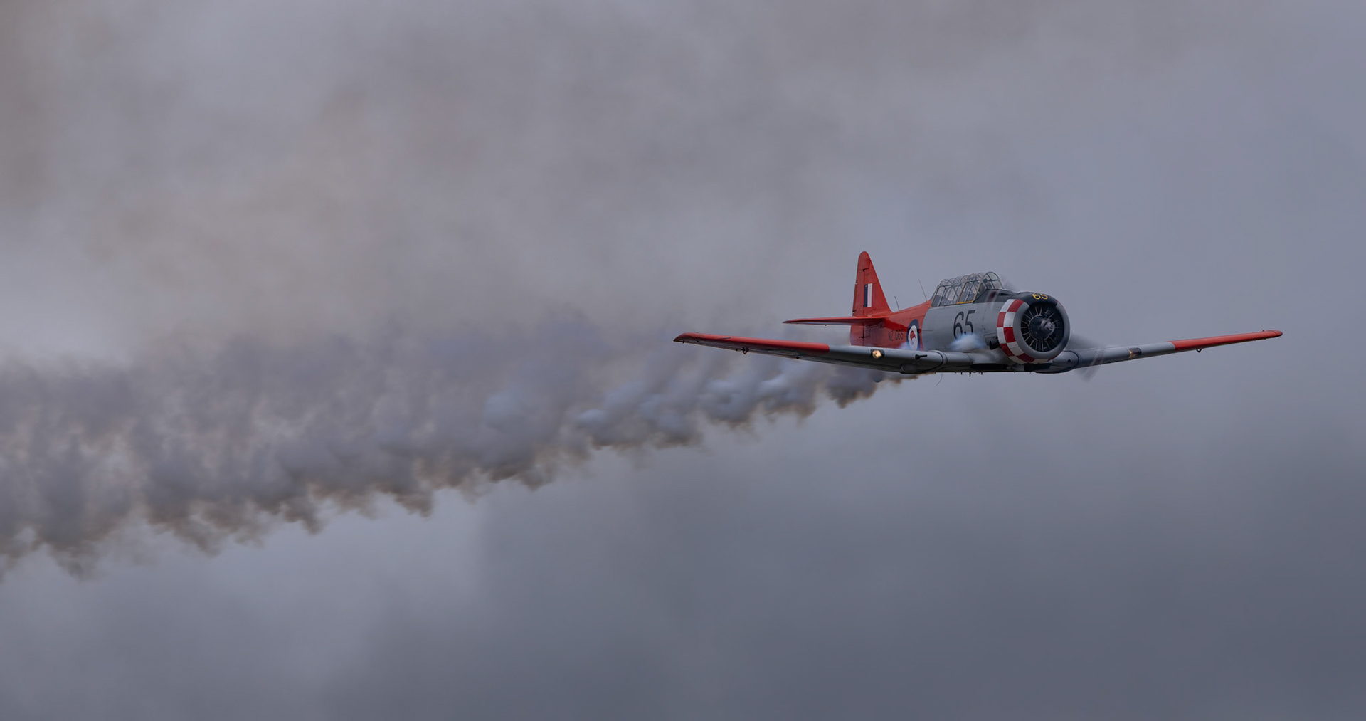North American Harvard 3 (65) [ZK-ENF] on display at Warbirds over Wanaka, New Zealand