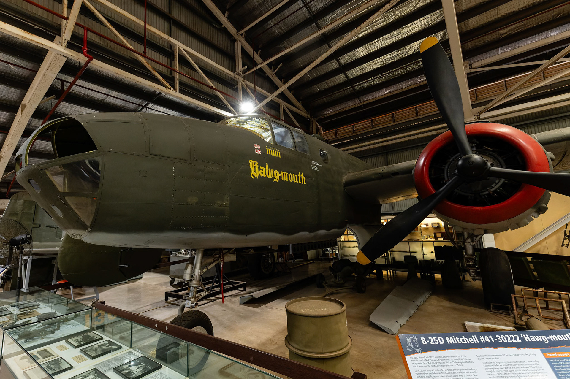 North American B-25D-10 on display at the Darwin Aviation Museum in the Northern Territory, Australia