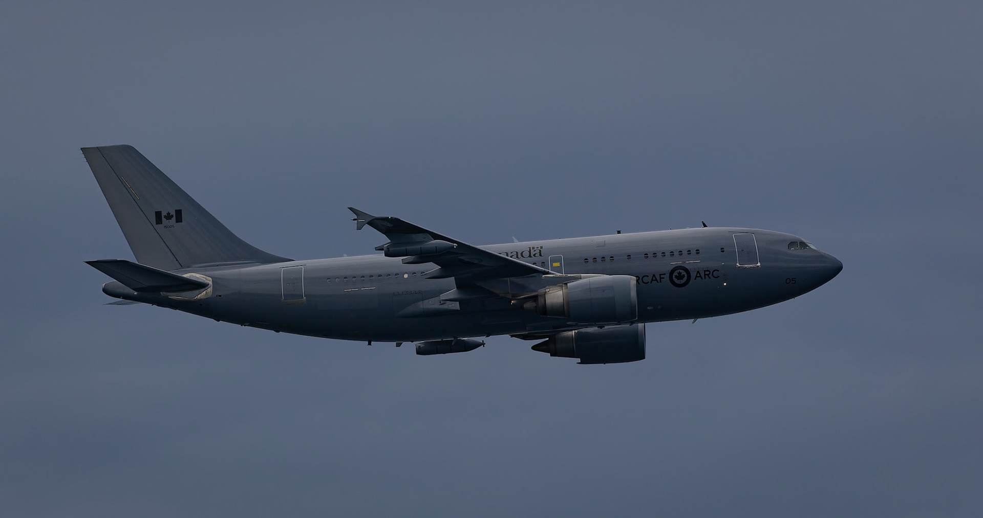 Royal Canadian Air Force Airbus CC-150 Polaris on display at the Pacific Airshow on the Gold Coast, Australia