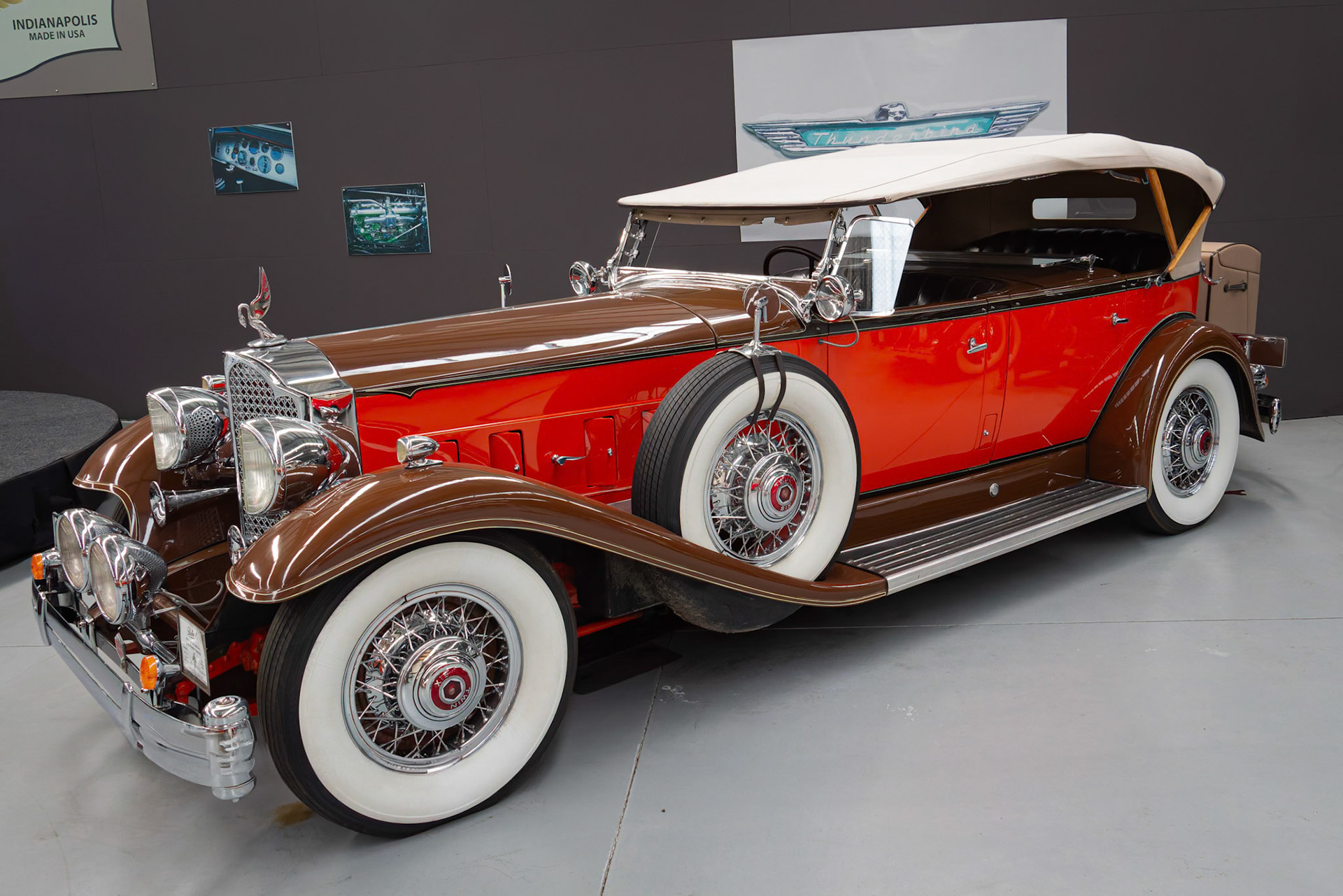 A car on display at Warbirds and Wheels in Wanaka, New Zealand