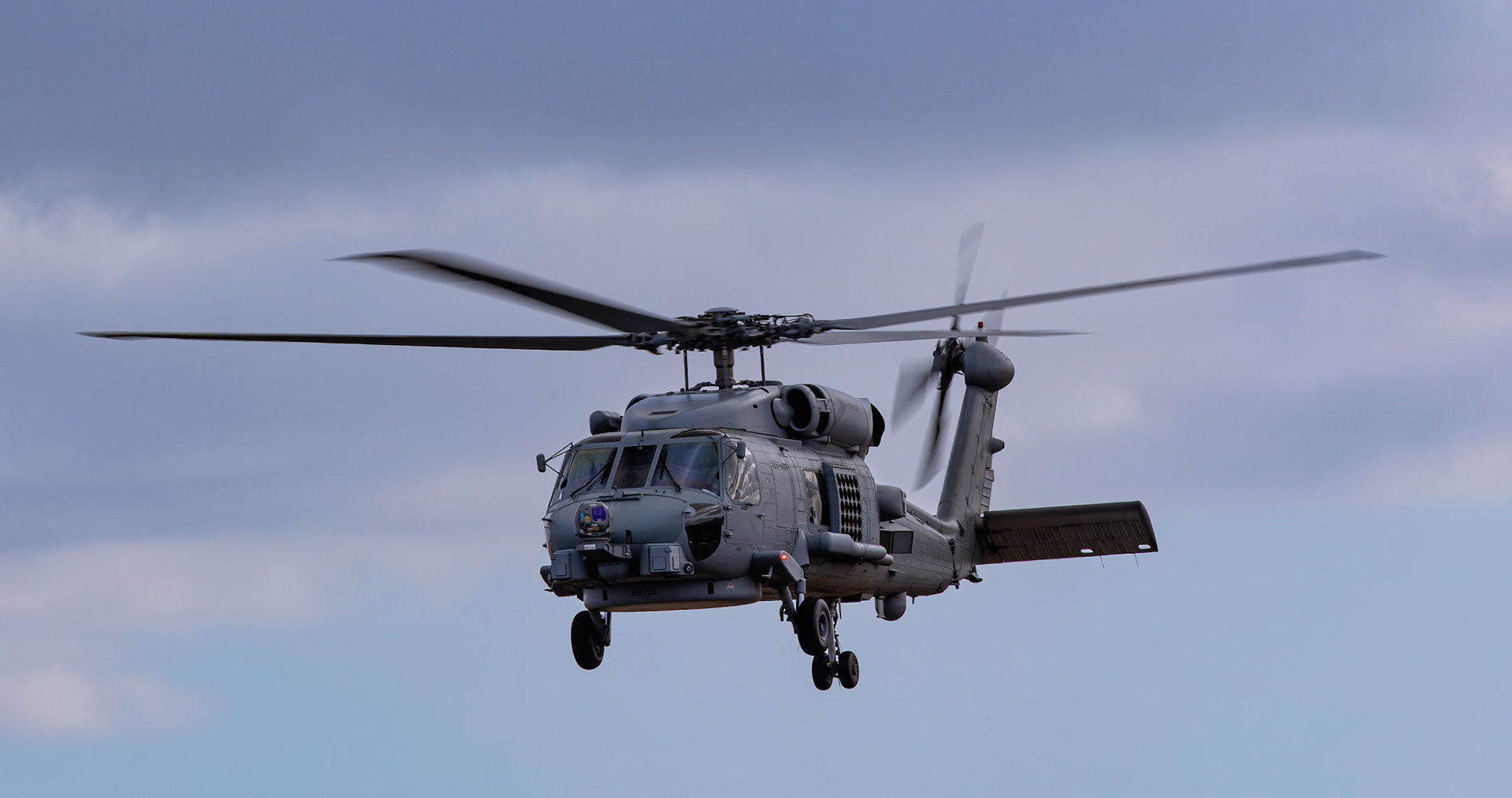 RAN 808 Squadron, Sikorsky-Lockheed Martin MH-60R Seahawk Romeo on display at the Avalon Airshow in Victoria, Australia