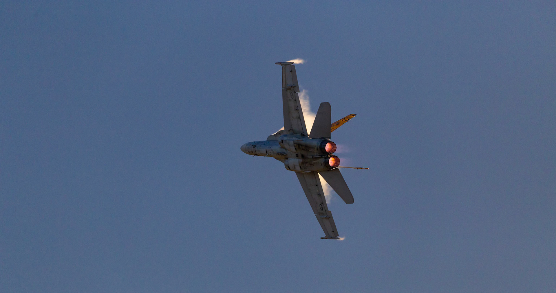 RAAF FA-18A Hornet on display at Wings Over Illawarra 2018, Illawarra Regional Airport, Albion Park Rail, New South Wales, Australia