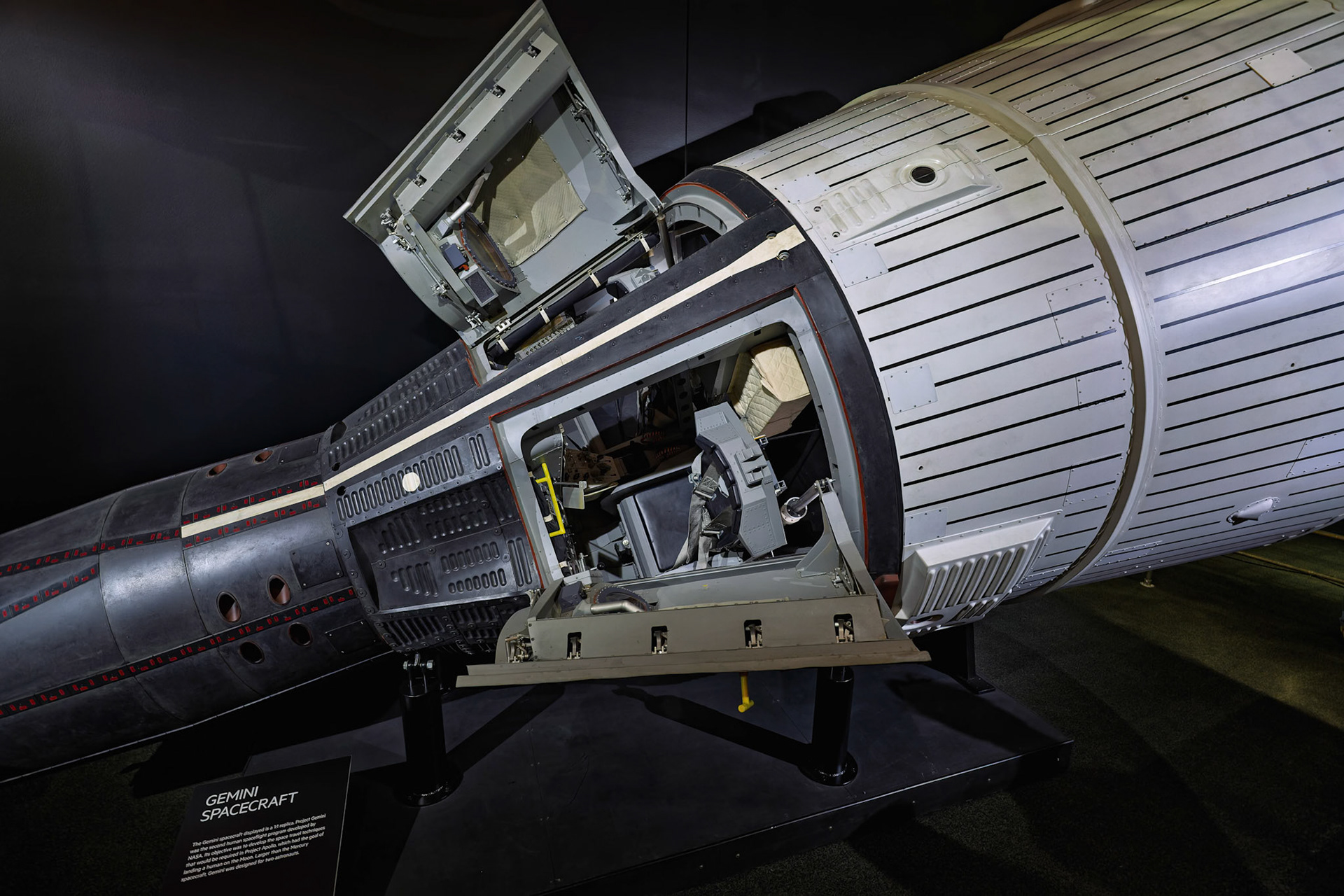 A display from the exhibition NASA – A Human Adventure' to celebrate the 50th anniversary of the Moon landing at the Queensland Museum, Australia
