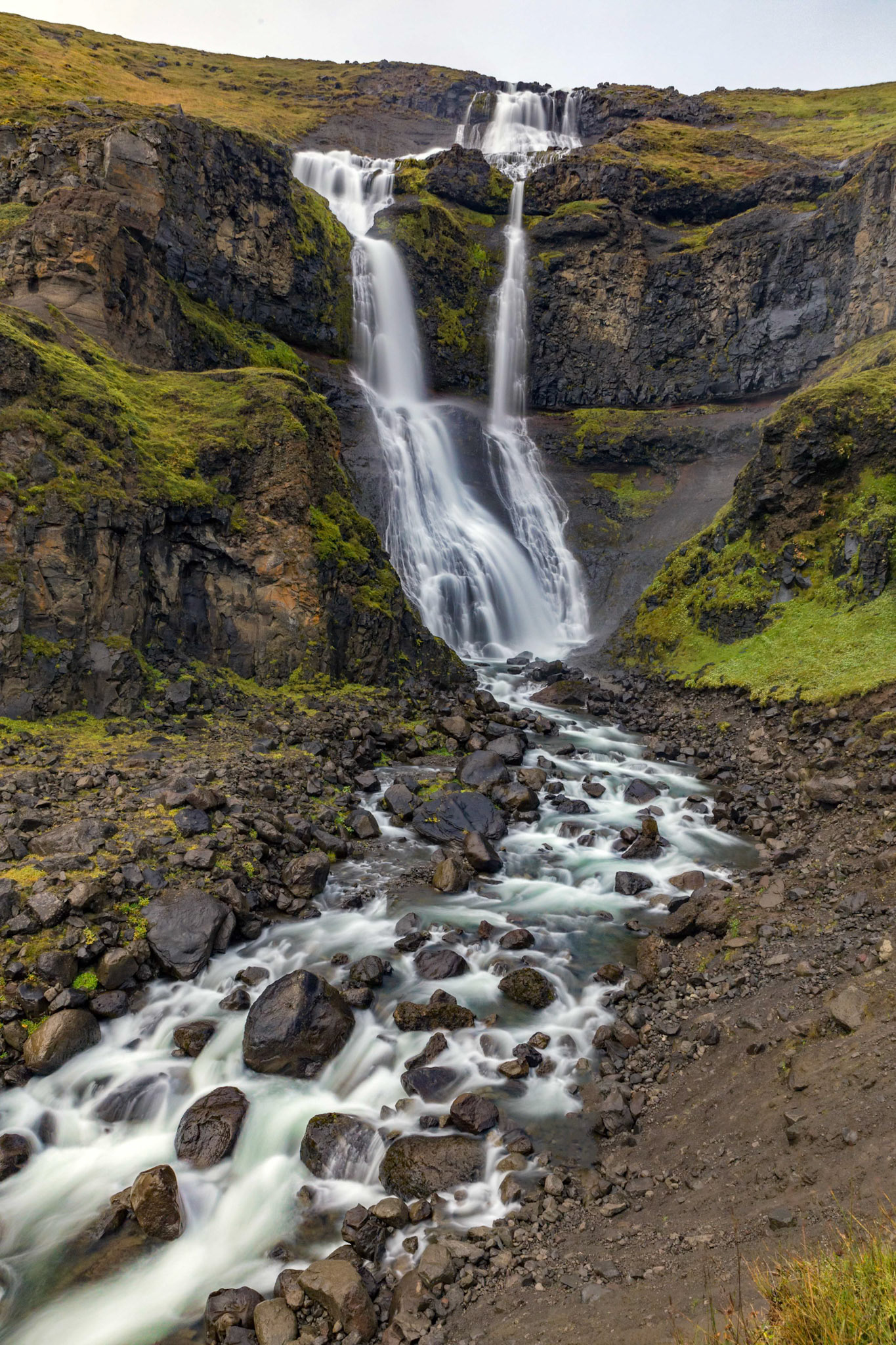 Rjukandi Waterfull at Rjukandafoss, Iceland
