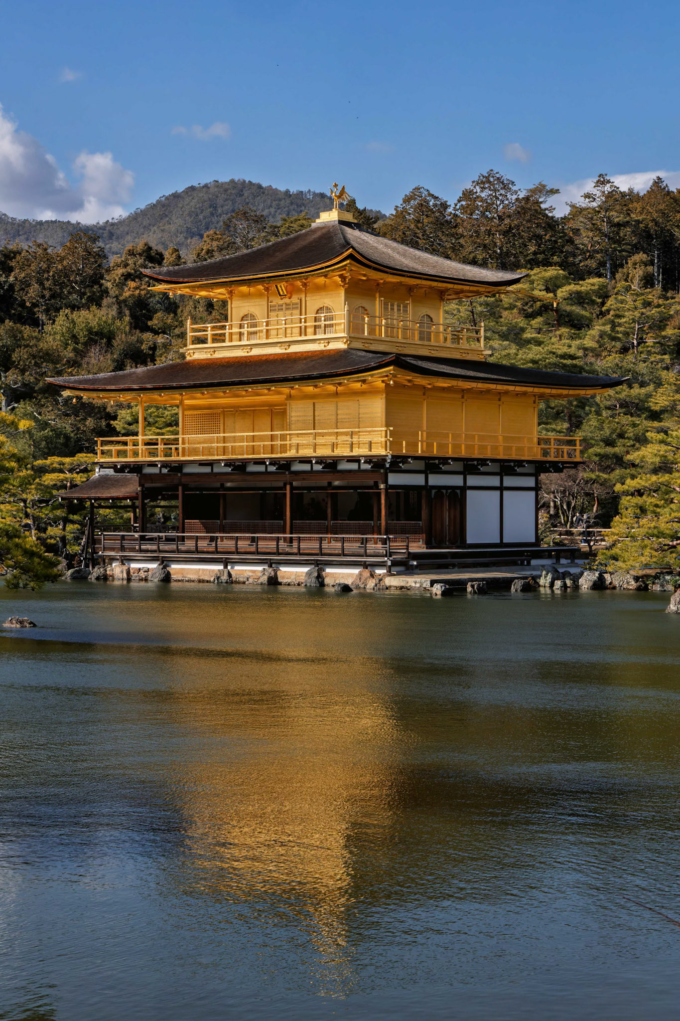 Rokuon-ji Kinkaku (Golden Pavilion) in Kita Ward, Kyoto, Japan