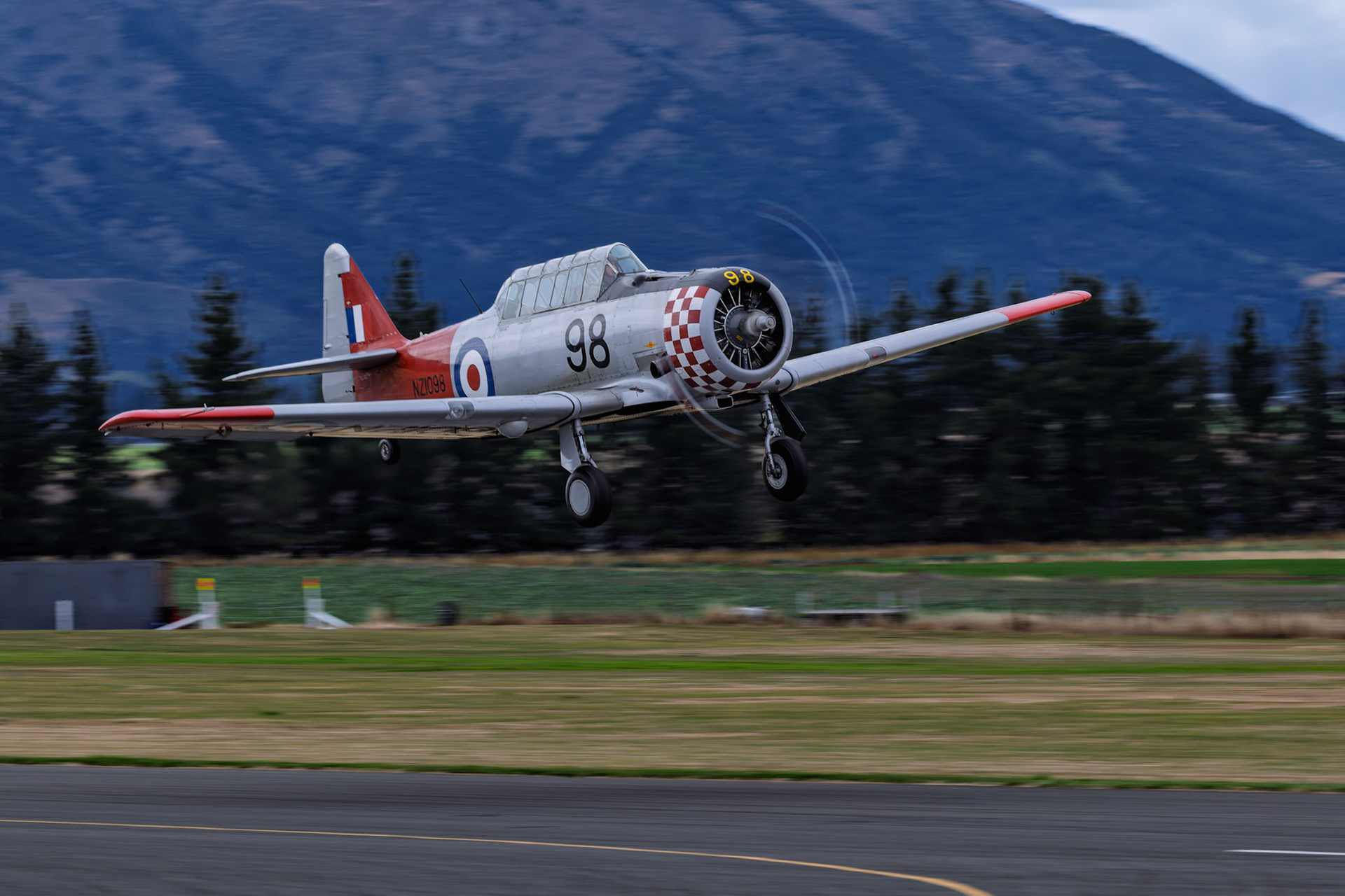 North American Harvard (98) [ZK-ENJ] on display at Warbirds over Wanaka, New Zealand