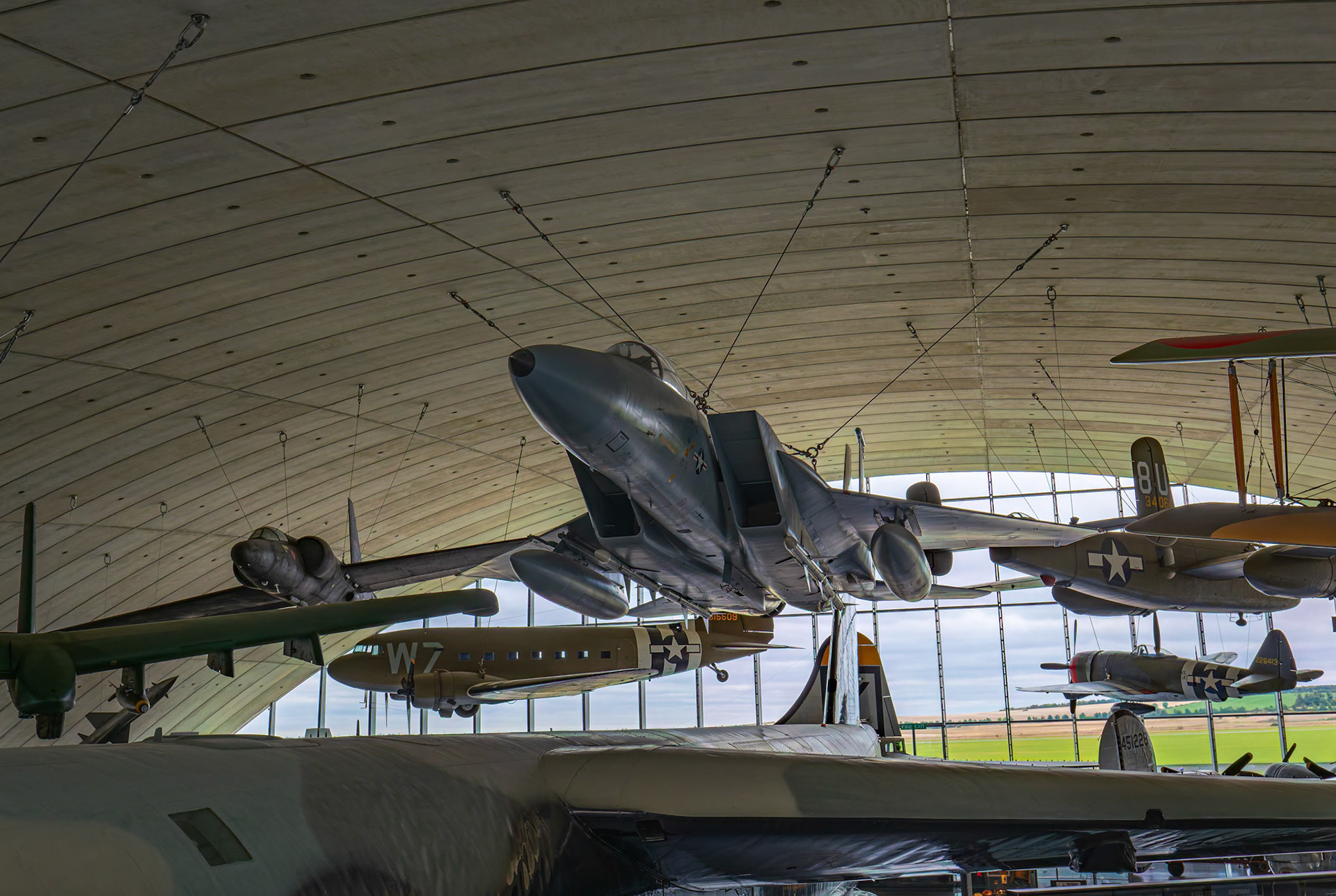 The American Air Museum at the Duxford Imperial War Museum in Cambridge, United Kingdom