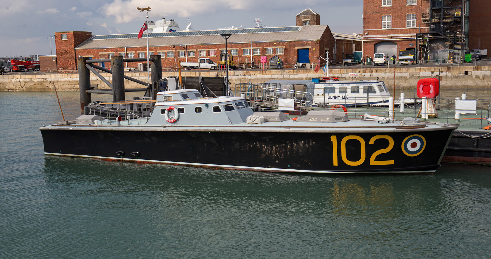 HSL 102 is a historic, surviving WWII-era RAF High Speed Launch at Portsmouth Historic Dockyard in Portsmouth, England